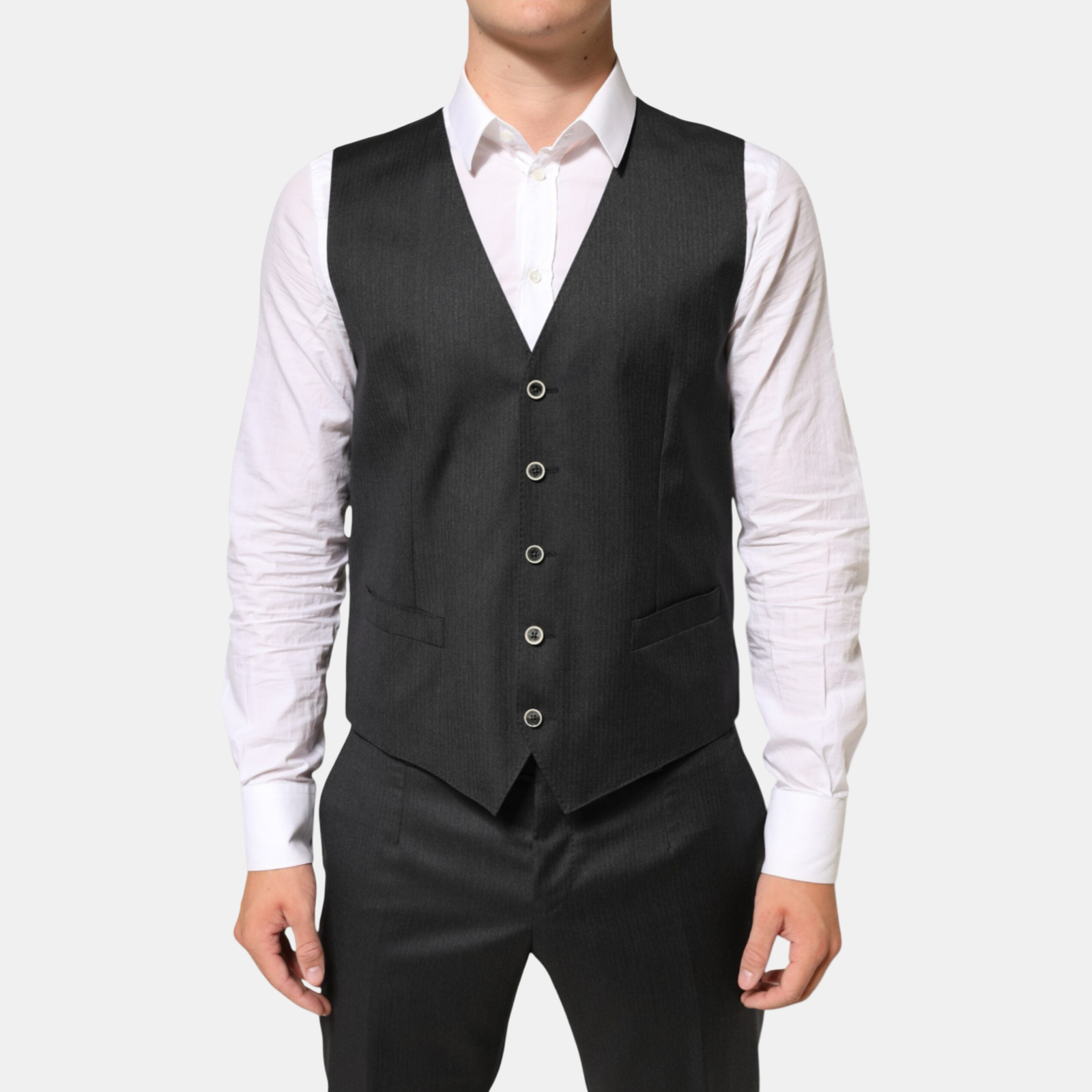 Dolce & Gabbana MARTINI 3 Piece Men Suit Vest Front View