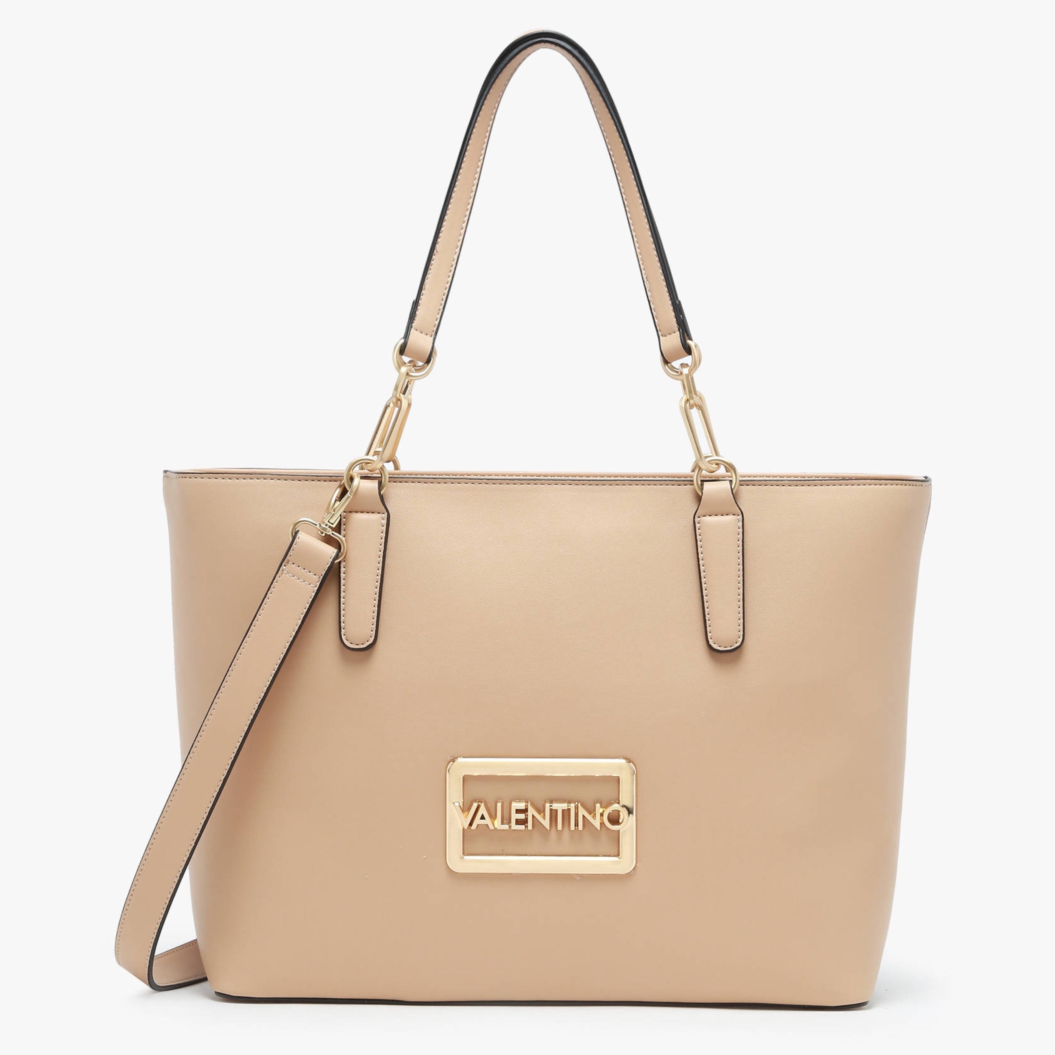 Дамска чанта Valentino Princesa Shopping Bag VBS7R106 в бежово