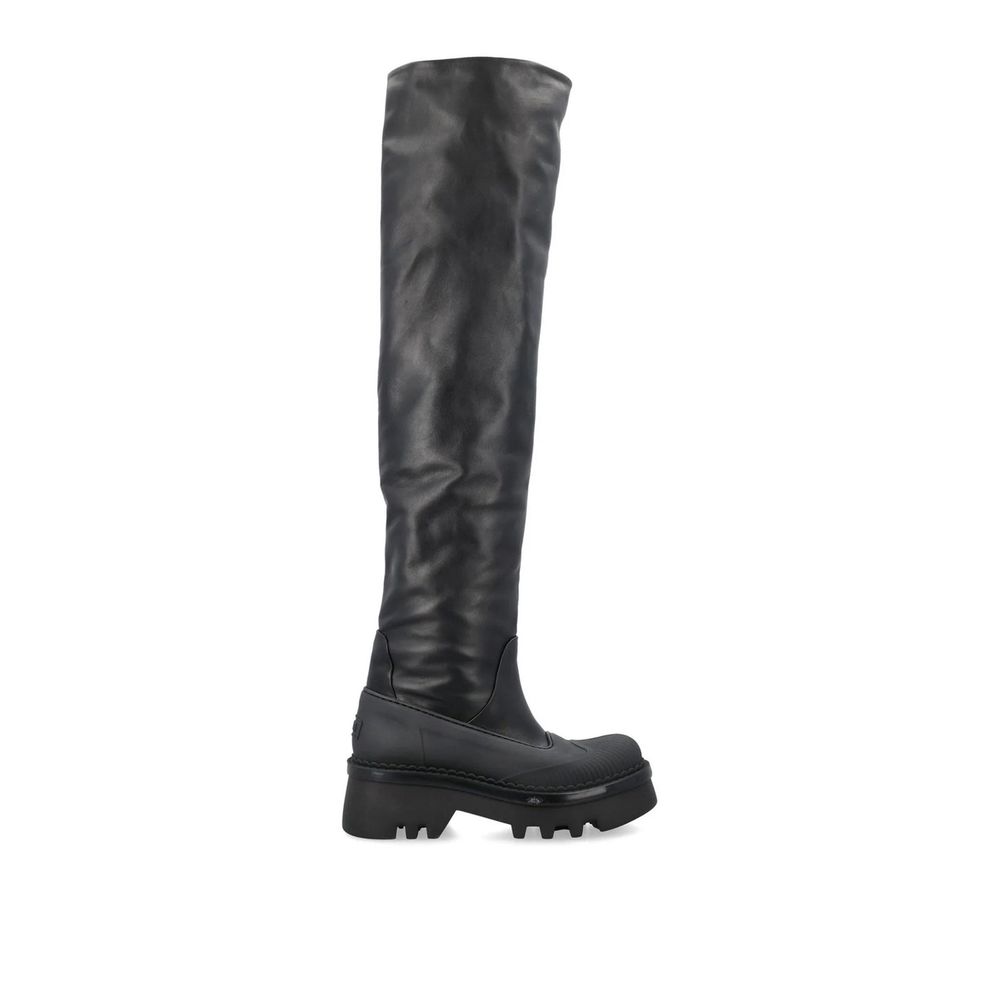 Дамски високи ботуши чизми Women’s over knee boots Chloé Raina Black lateral view