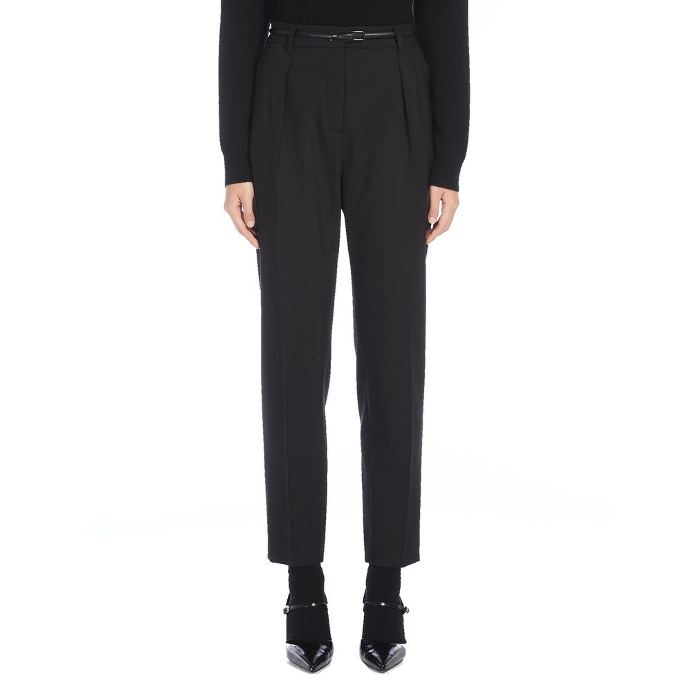 Дамски панталони с вълна Women’s prosit classic pants Max Mara with virgin wool