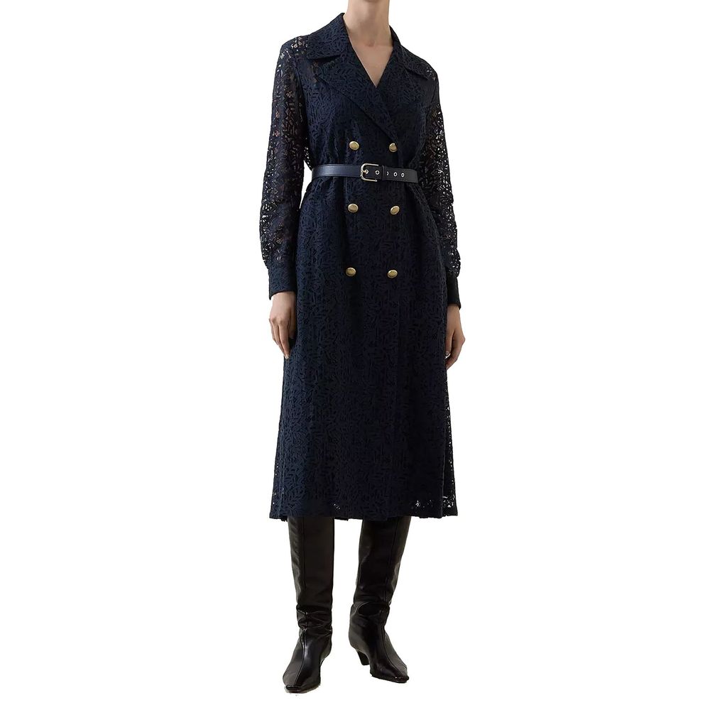 Дамско палто от дантела Women’s lace coat Max Mara Colimbo Dark Blue