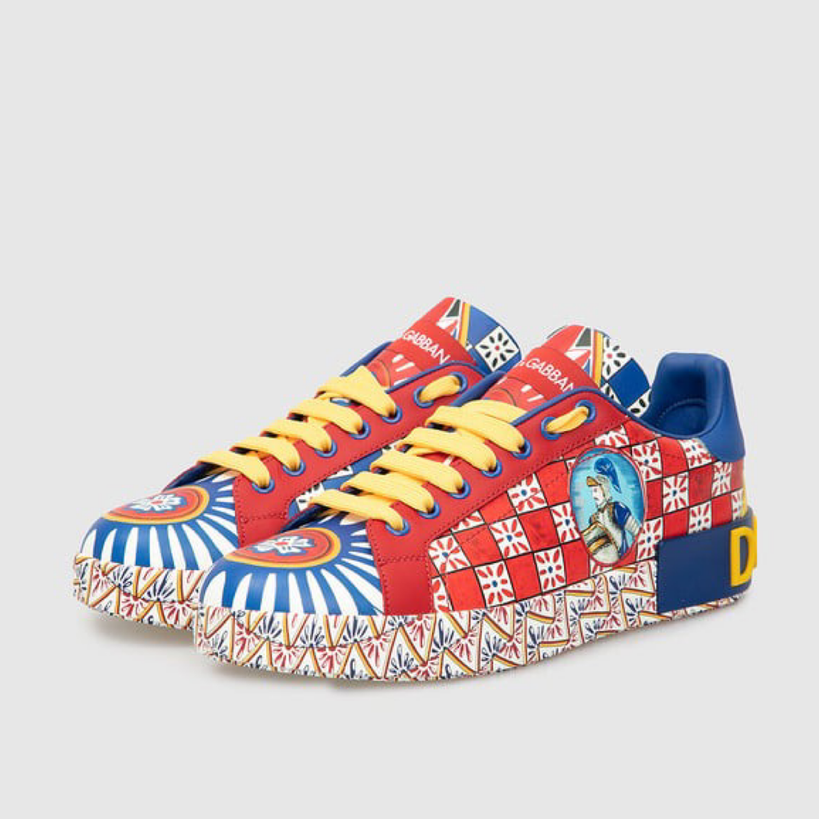 Dolce & Gabbana Portofino Carretto Women Sneakers Lateral View