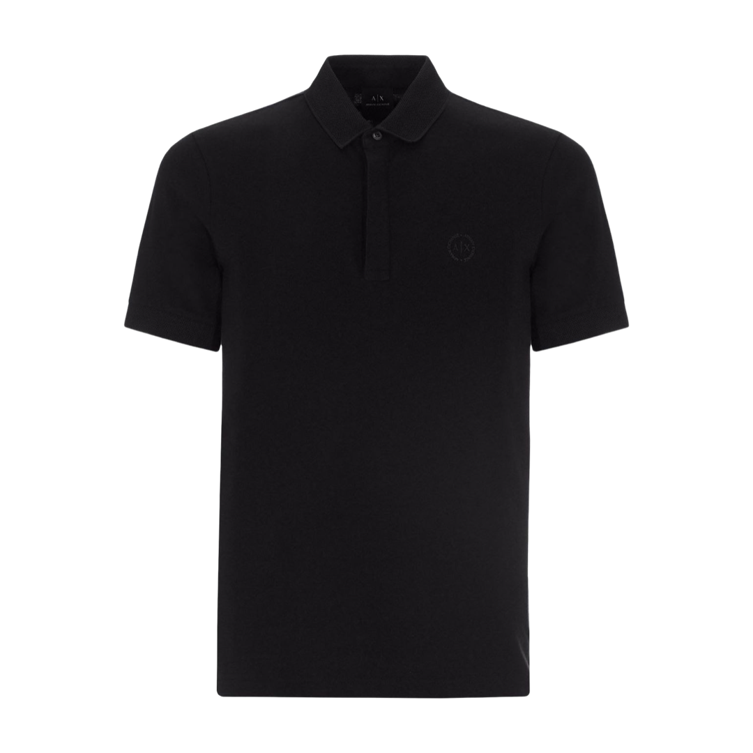 Мъжка черна поло тениска Armani Exchange 8NZF91 ZJ81Z1 1200