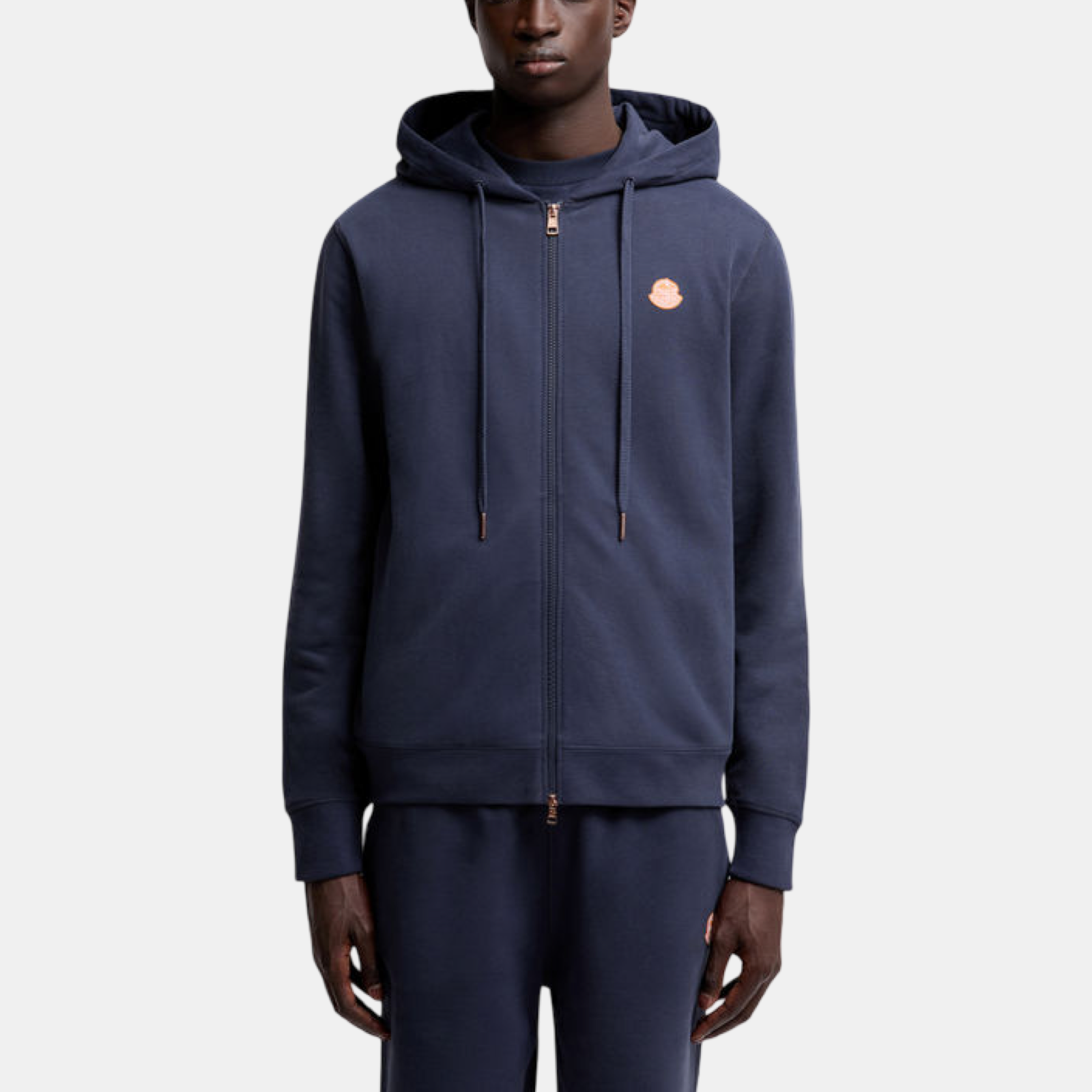 Moncler x Gilga Farm by Donald Glover Men Zip-Up Hoodie K24028G0000189AUJ 786 Front View