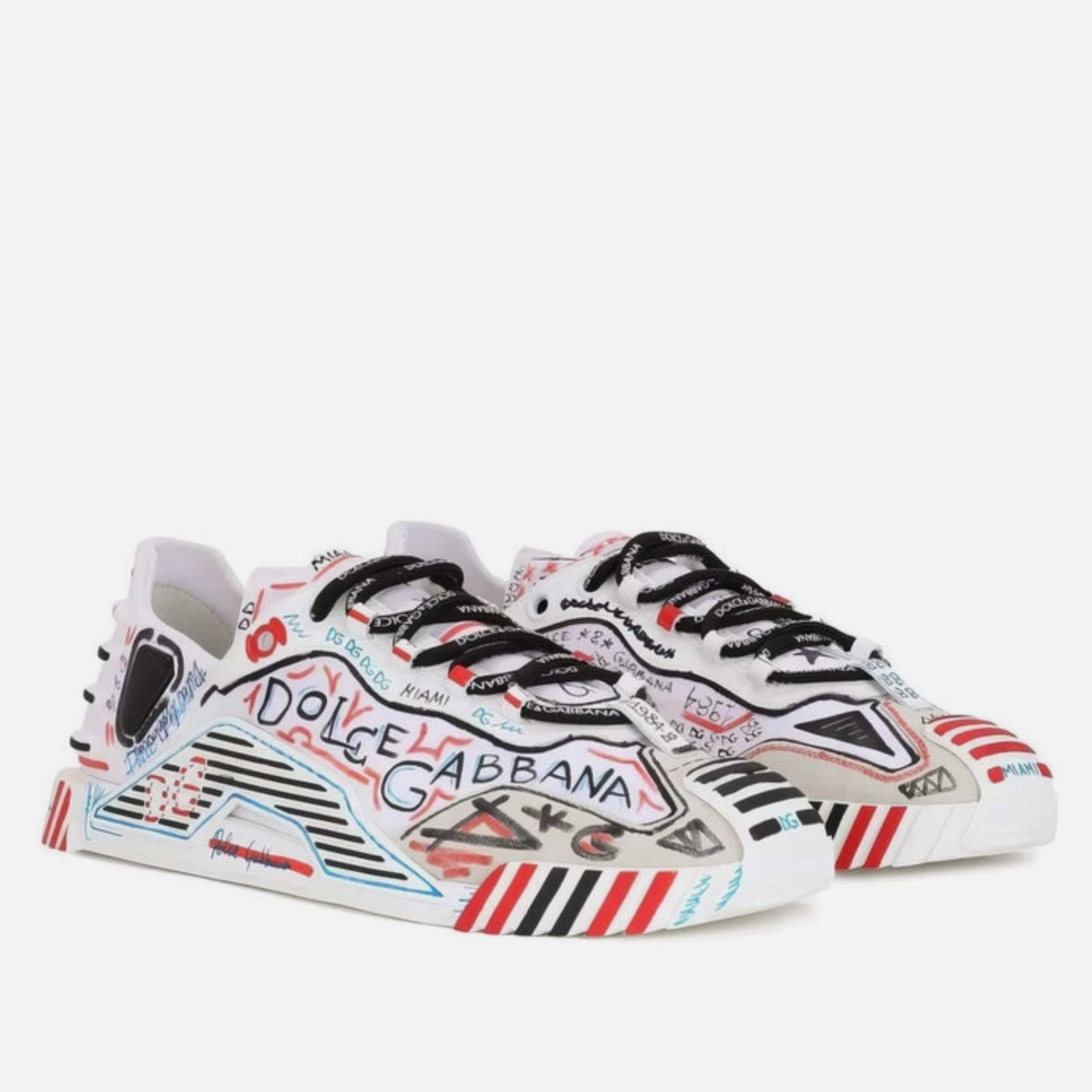 Dolce & NS1 Men Printed Sneakers Laterla View