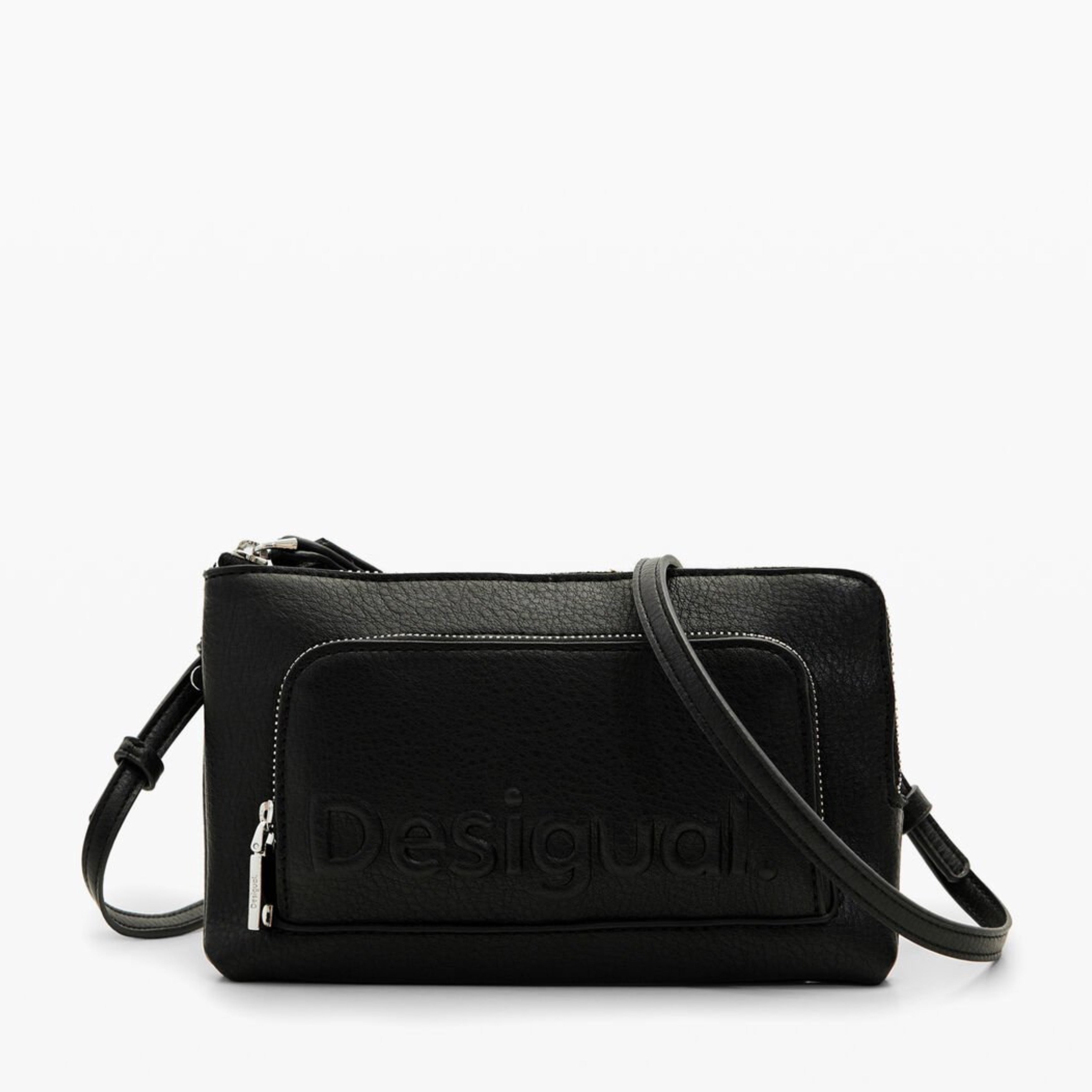 Дамска малка кросбоди чанта в черно Women’s crossbody bag Desigual 24SAYP01 2000 Black