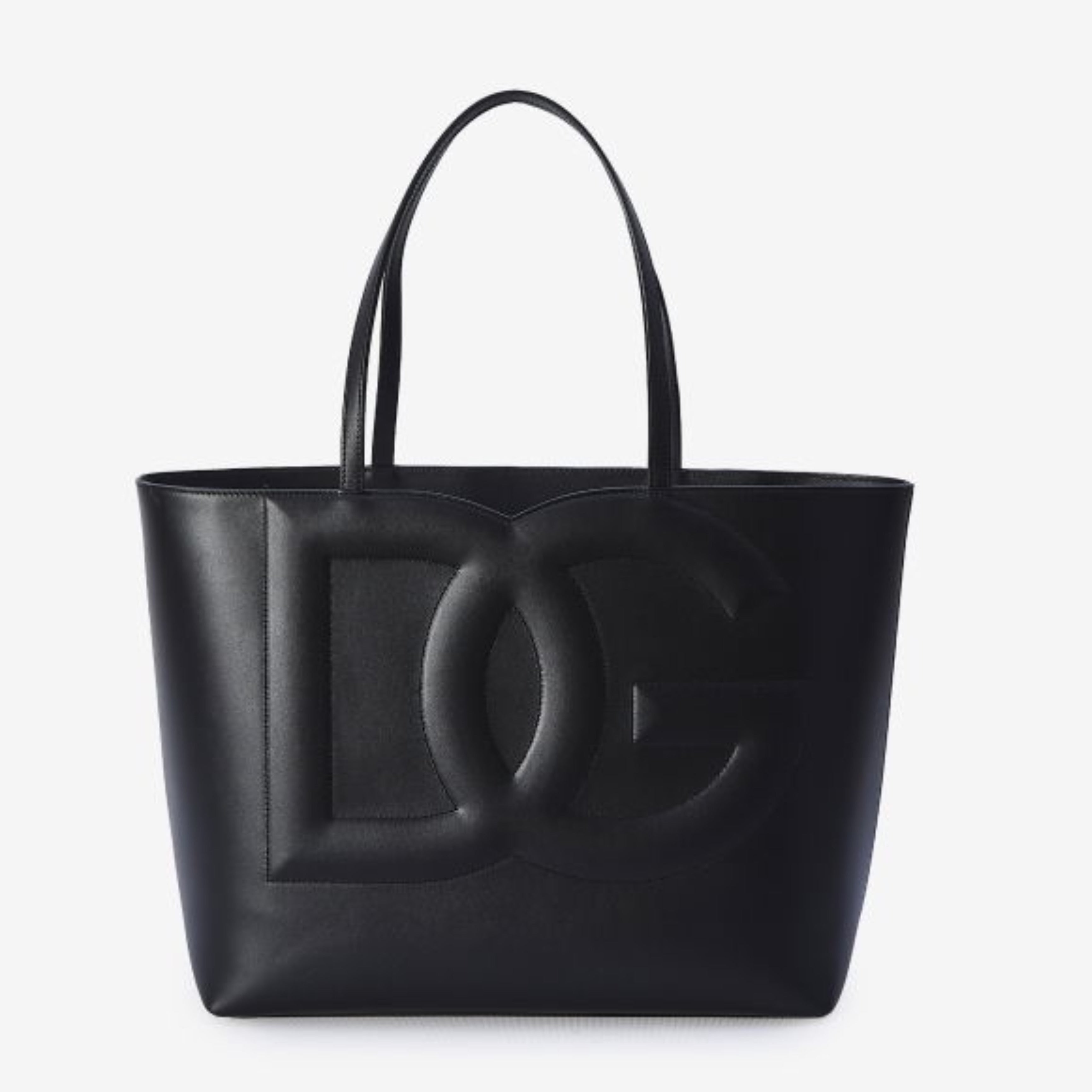 Дамска луксозна чанта от естествена кожа в черно Women’s medium calfskin DG logo Shopping bag BB7338AW57680999