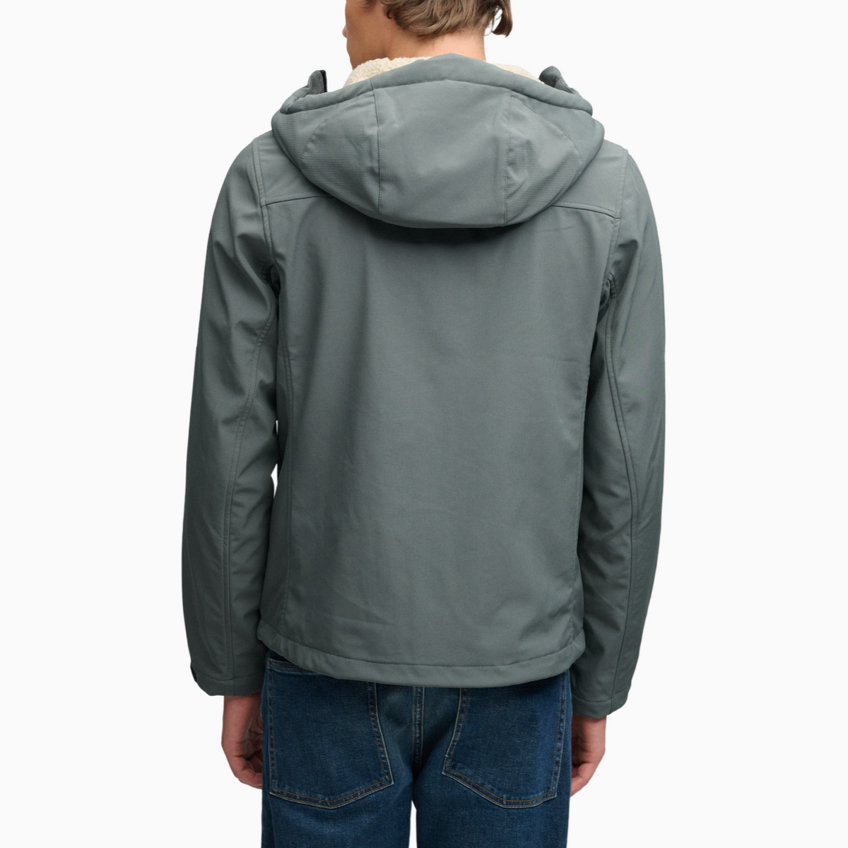 Мъжко яке Superdry Hood Borg Trekker Jacket M5012448A Back View