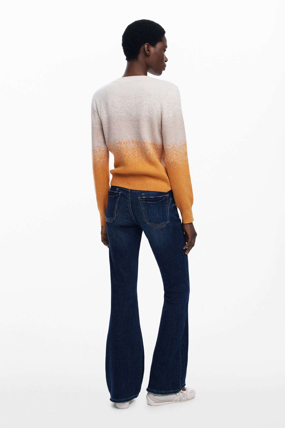 Дамски пуловер Women’s sweater Desigual 25WWJF241011 back view