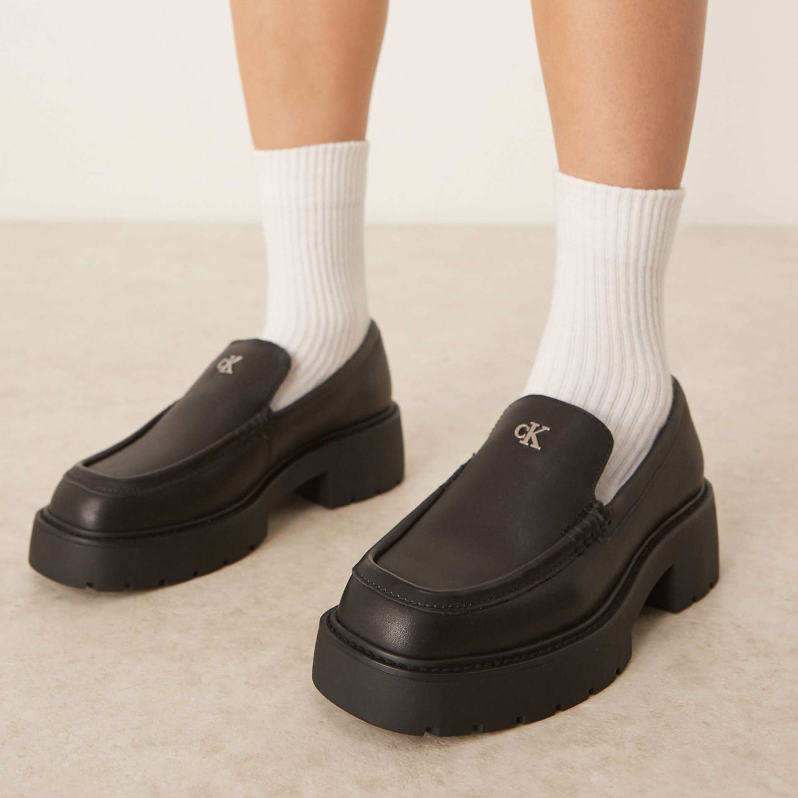 Дамски мокасини Calvin Klein Women Loafers HW0HW03044 Front View