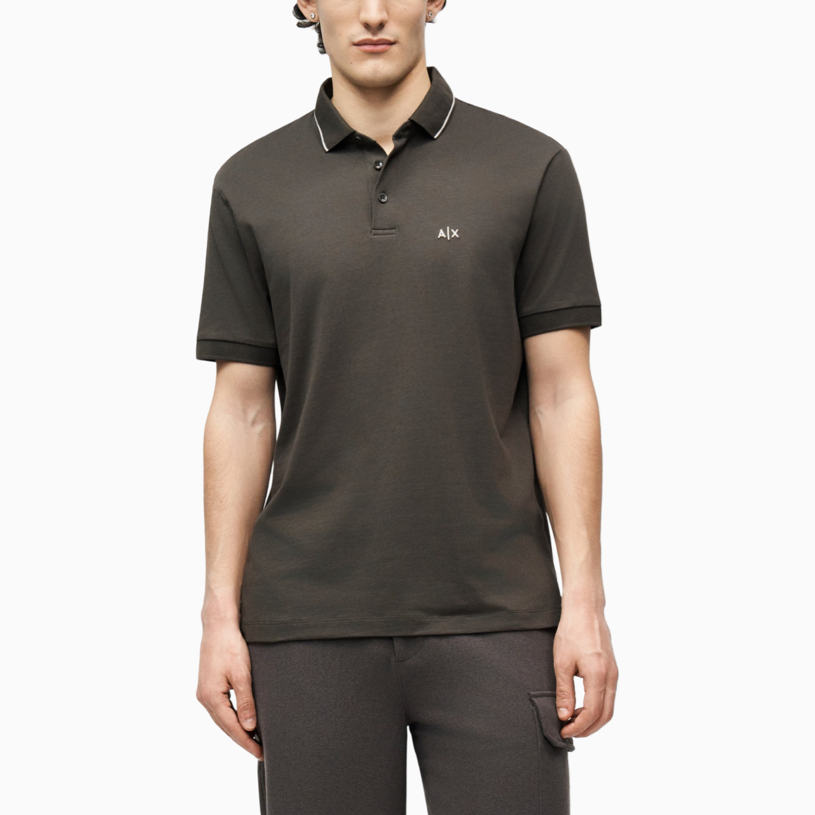 Мъжка поло тениска Armani Exchange Men Polo XM001289 AF10363 M8317 Front View