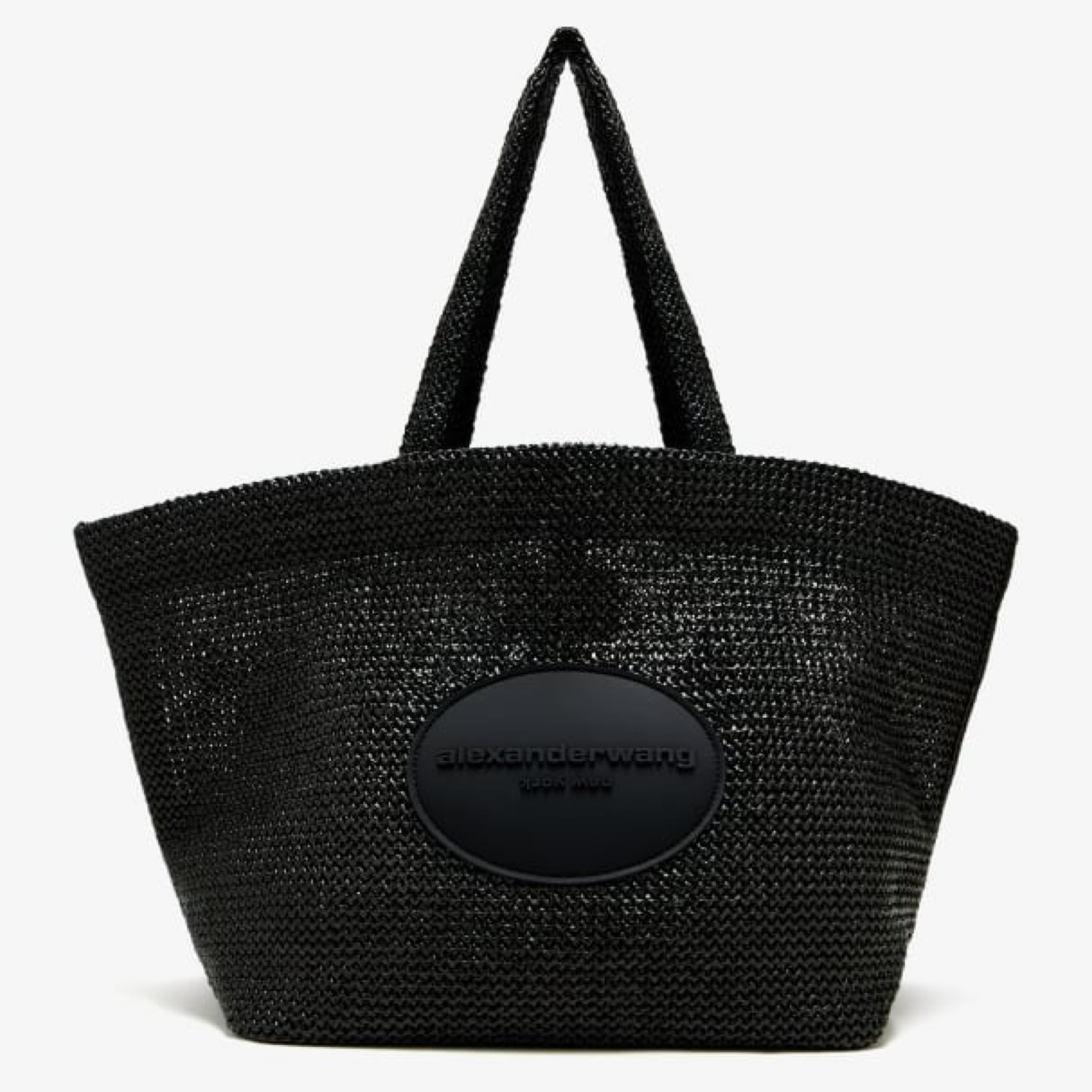 Дамска чанта Alexander Wang Punch XL Raffia Shoulder Bag