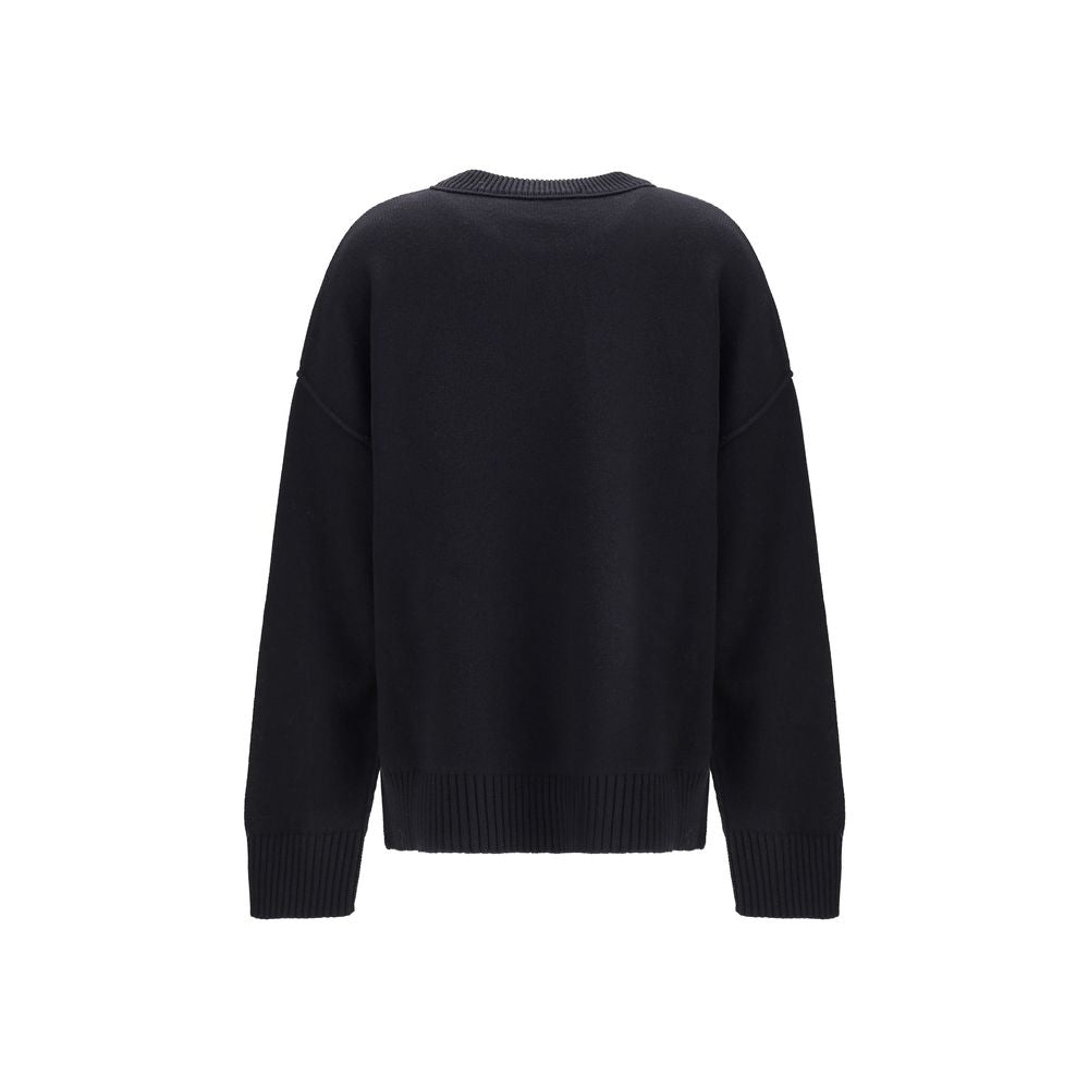 Дамски пуловер Women’s sweater Ami Paris UKS838018009 Black back view