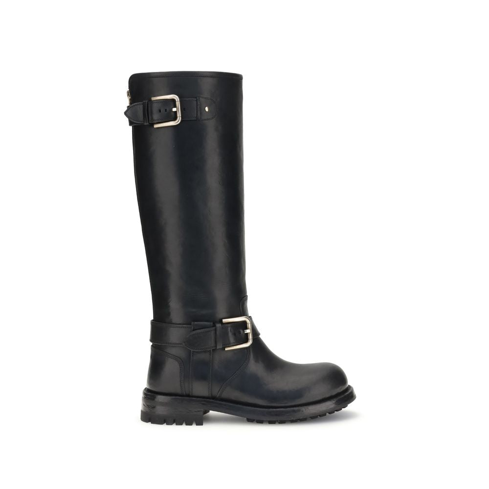 Women’s horse/biker boots Dolce & Gabbana CU1213AW35280999 lateral view