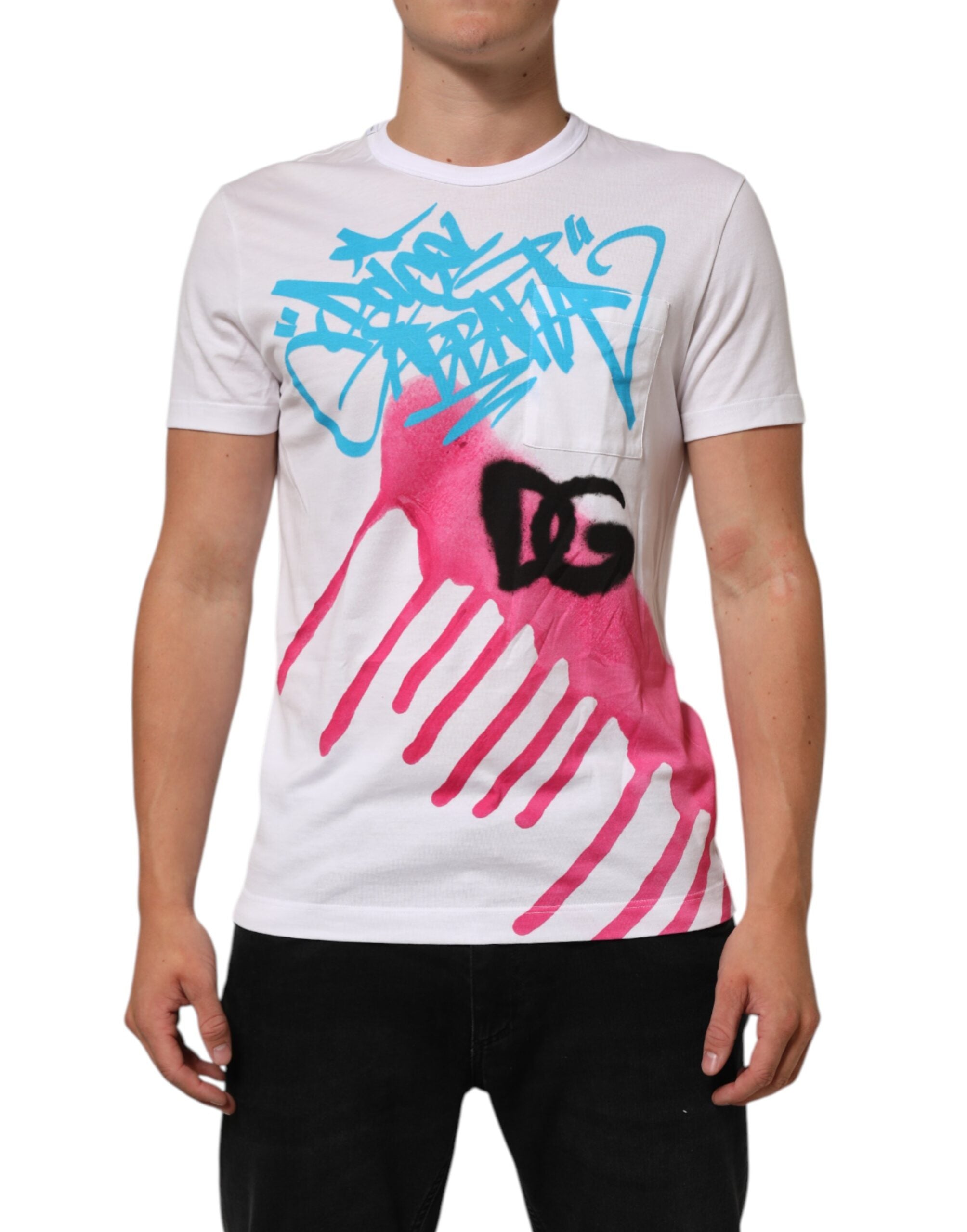Мъжка тениска Men’s t-shirt DOLCE & GABBANA G8PA5T HI70P White