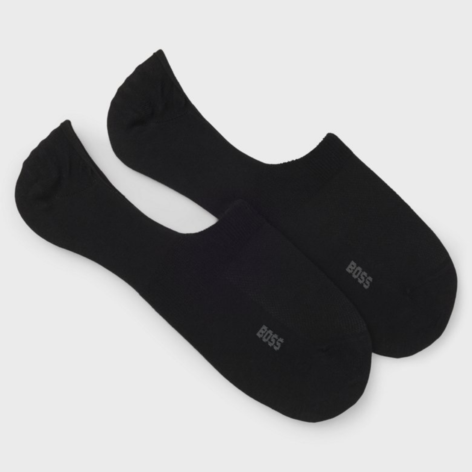 Мъжки черни къси чорапи Boss Men 3-pack Socks 50541442 001 Side View