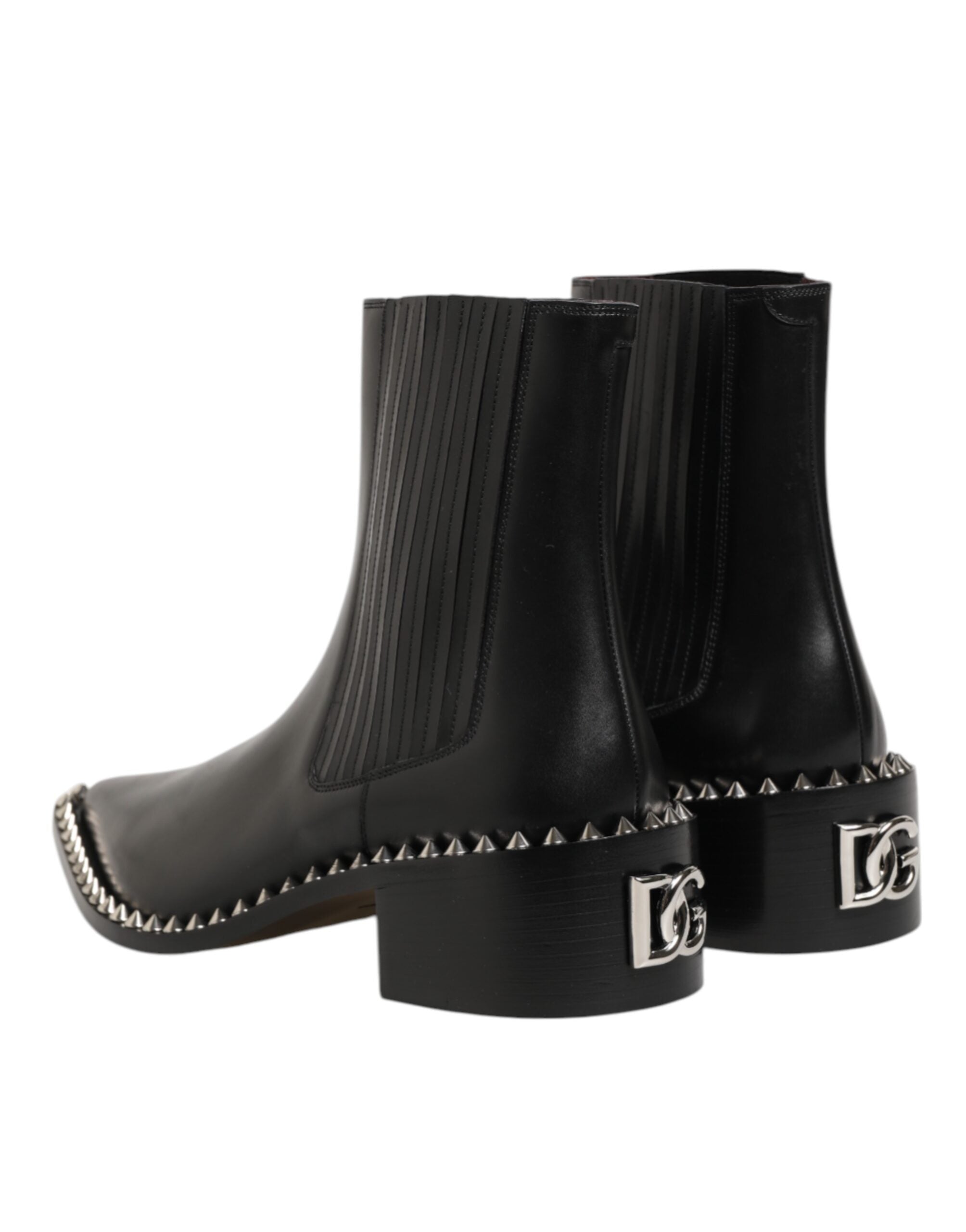 Мъжки кожени боти с капси Men’s studded ankle boots DOLCE & GABBANA
A60479 AB468 80999 Black heels view