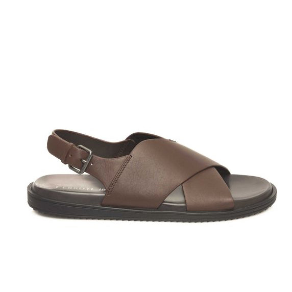 Мъжки сандали Cerruti 1881 Brown Cowhide Men Sandal Lateral View