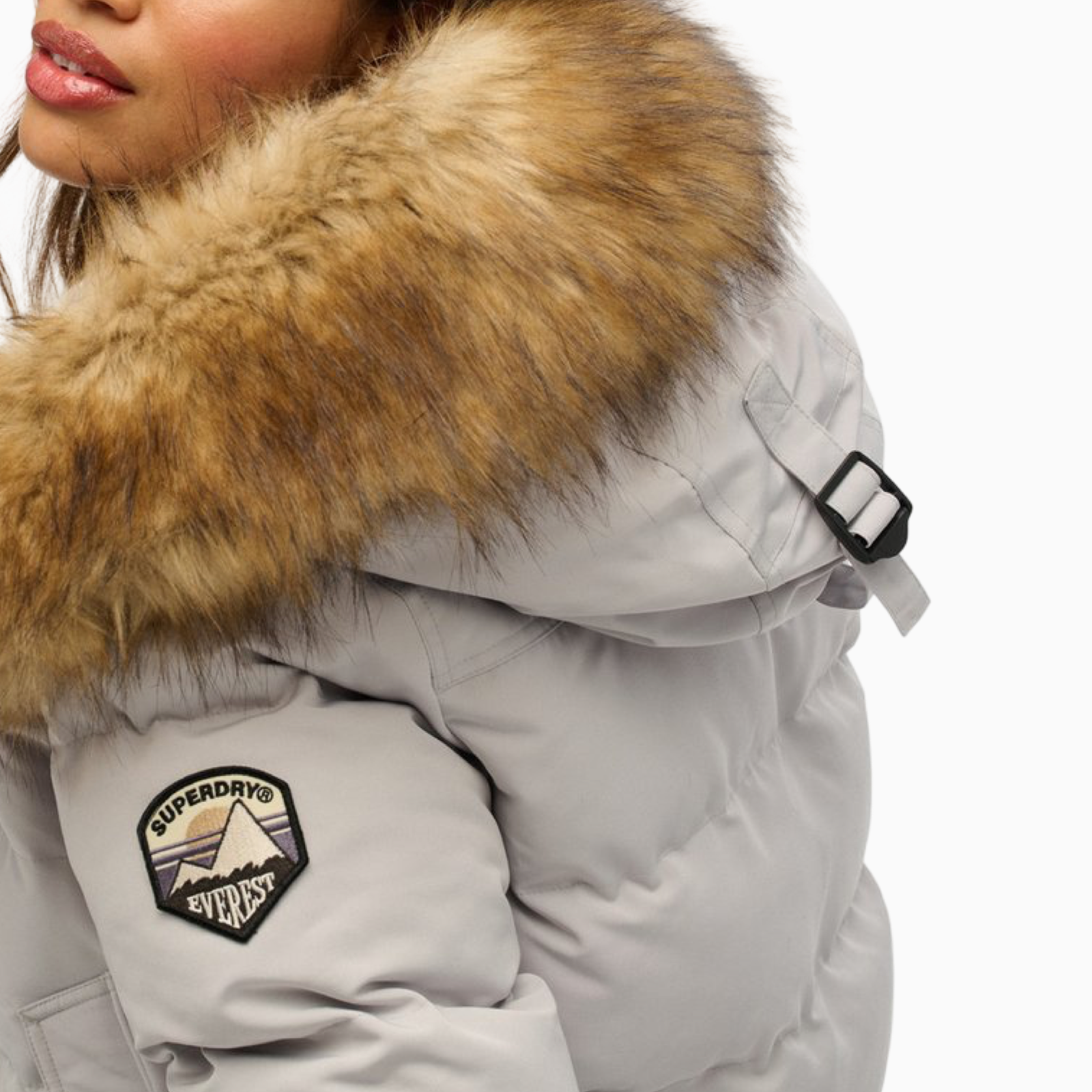 Дамско сиво яке Superdry Everest Women Jacket W5011785A Close-Up