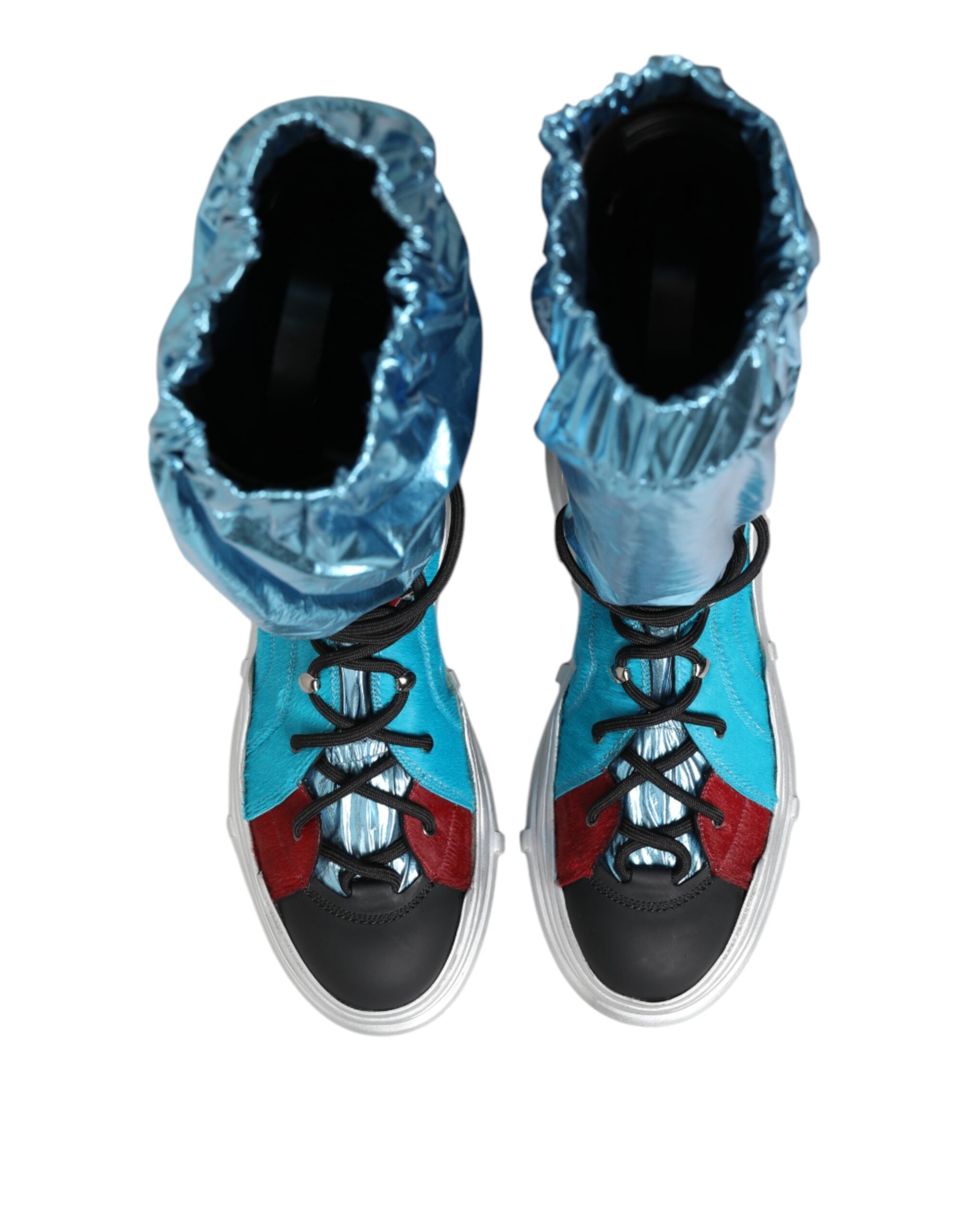 Мъжки екстравагантни ботуши Men’s boots DOLCE & GABBANA A70048 AQ386 Red / Blue
