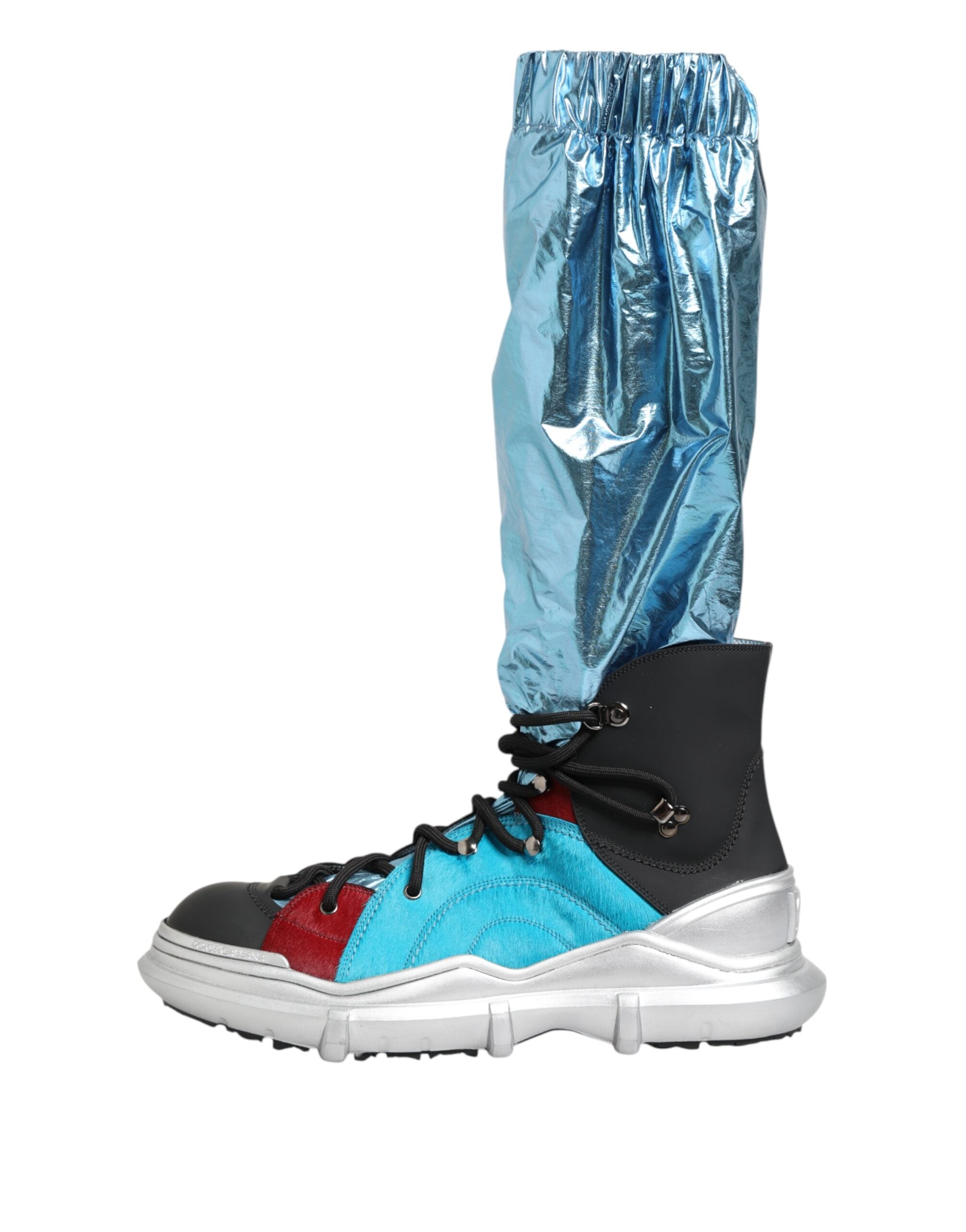 Мъжки екстравагантни ботуши Men’s boots DOLCE & GABBANA A70048 AQ386 Red / Blue