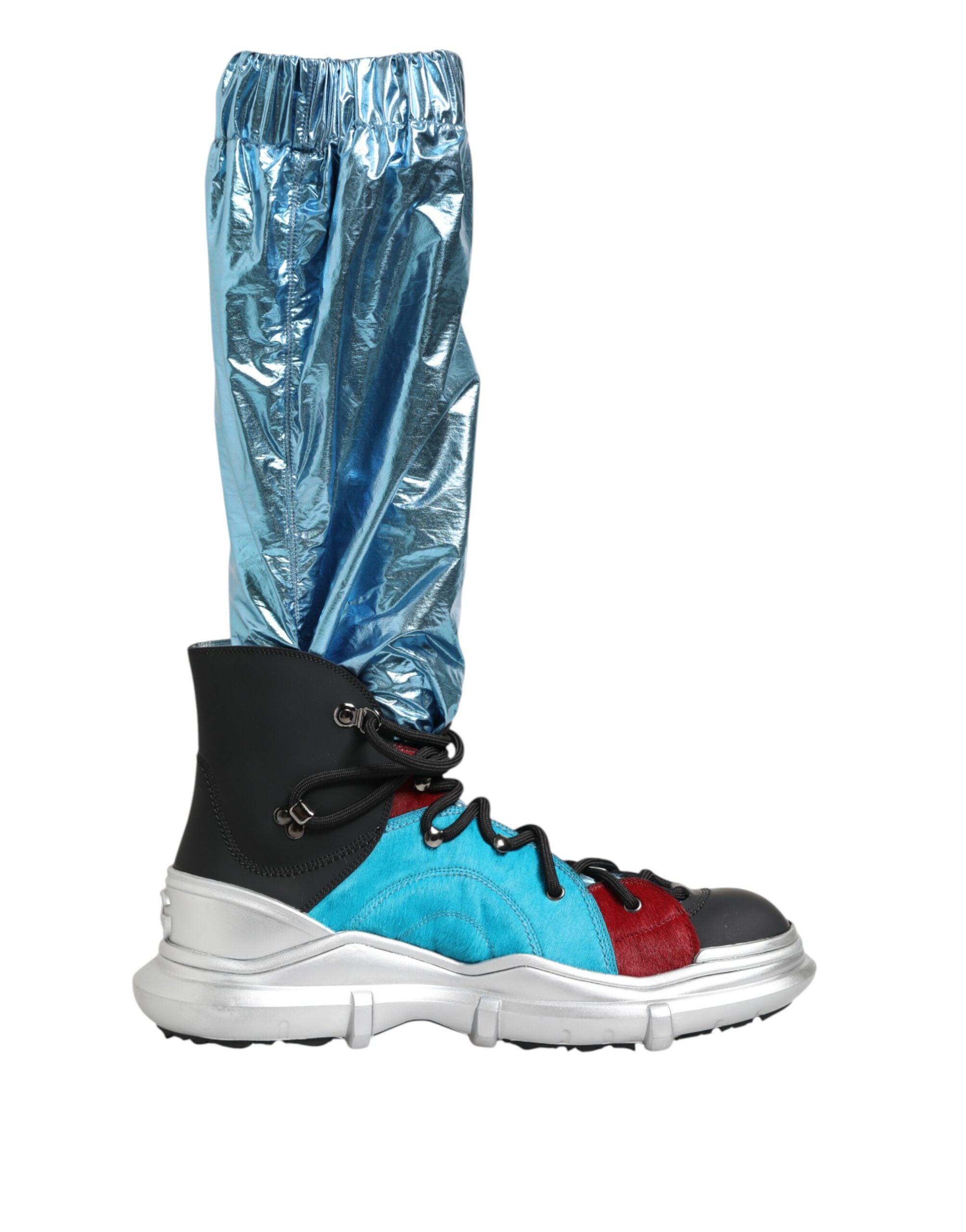 Мъжки екстравагантни ботуши Men’s boots DOLCE & GABBANA A70048 AQ386 Red / Blue