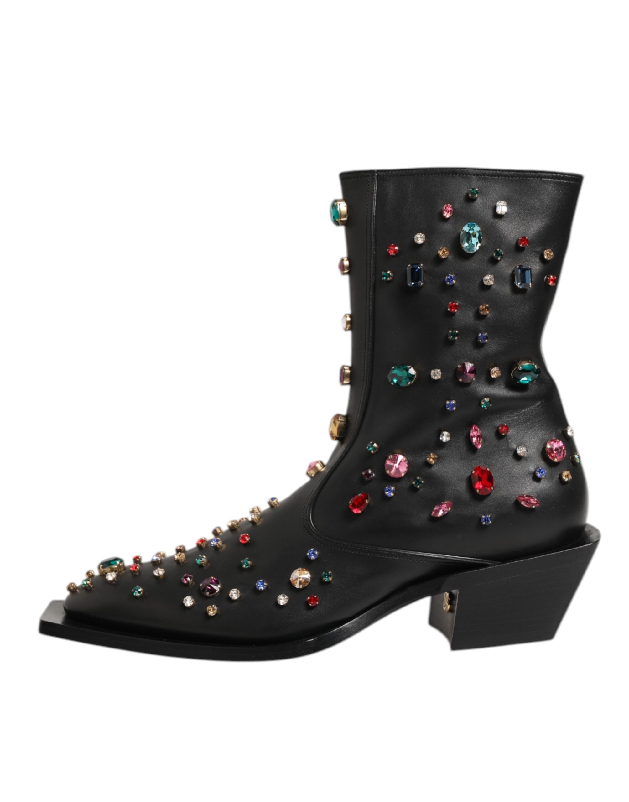 Мъжки боти с кристали Men’s crystal embellished ankle boots DOLCE & GABBANA A60435 BY418 8S574 Nero