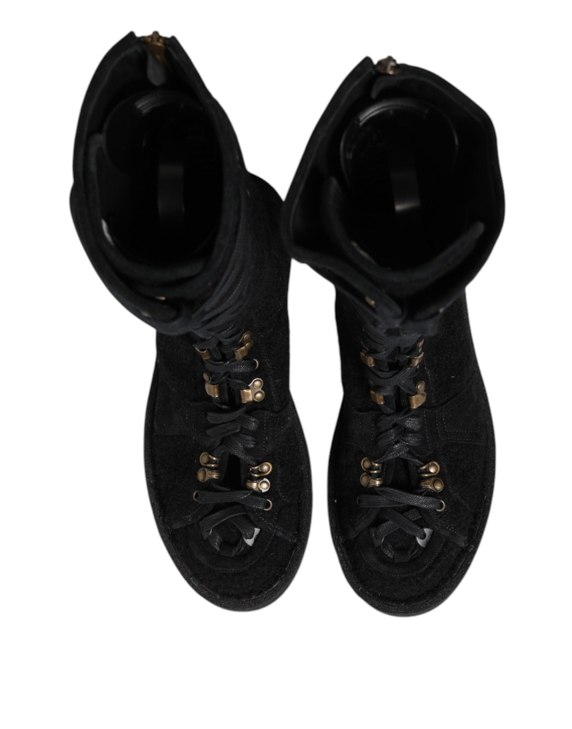 Мъжки ботуши Men’s boots wit Alpaca wool DOLCE & GABBANA A20142 AW945 8B956 Black top view