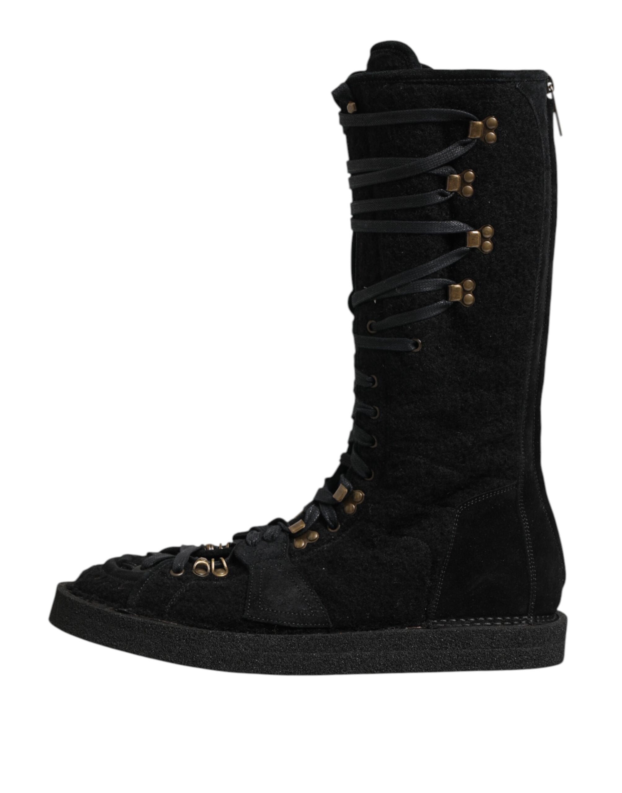 Мъжки ботуши Men’s boots wit Alpaca wool DOLCE & GABBANA A20142 AW945 8B956 Black medial view
