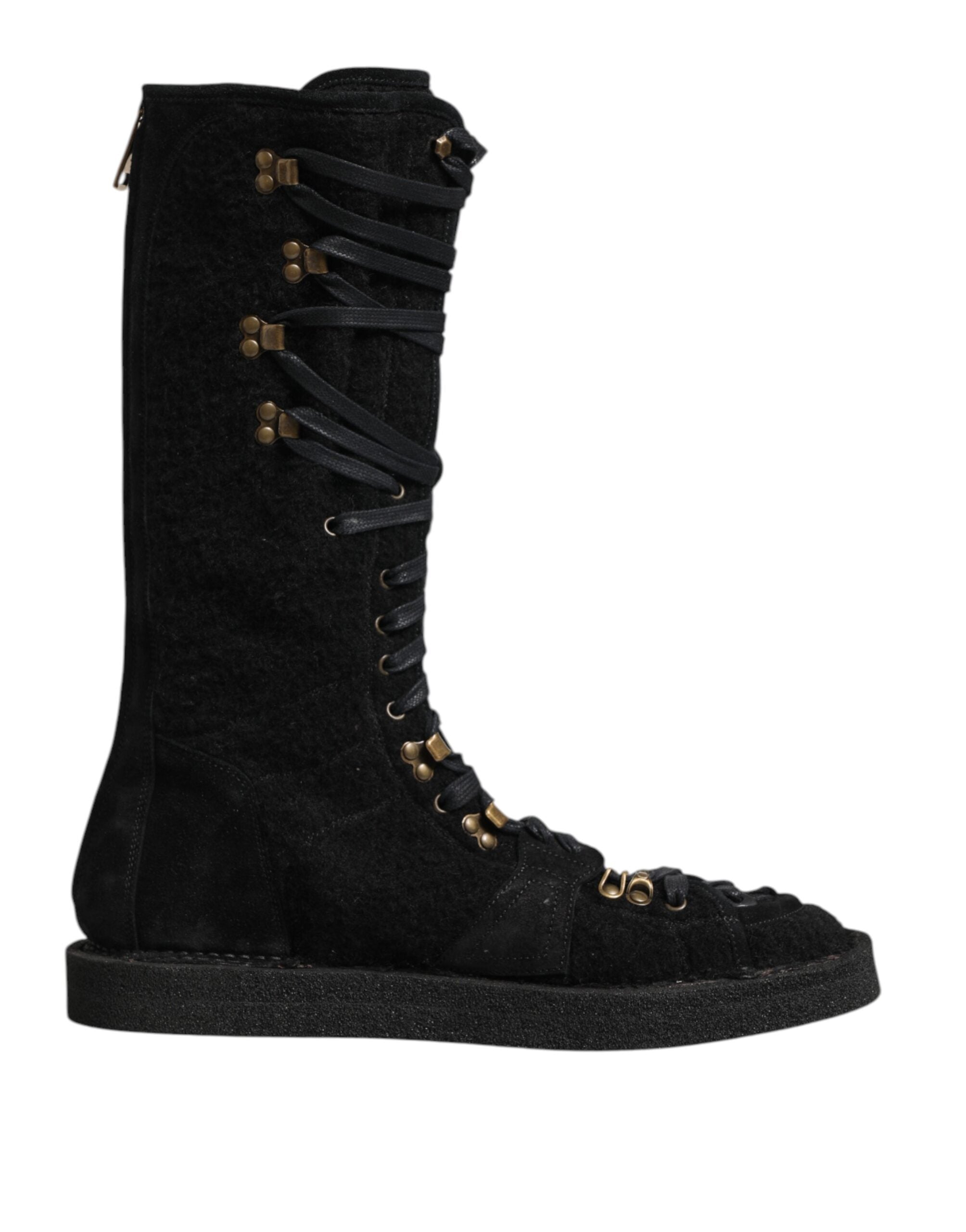 Мъжки ботуши Men’s boots wit Alpaca wool DOLCE & GABBANA A20142 AW945 8B956 Black lateral view