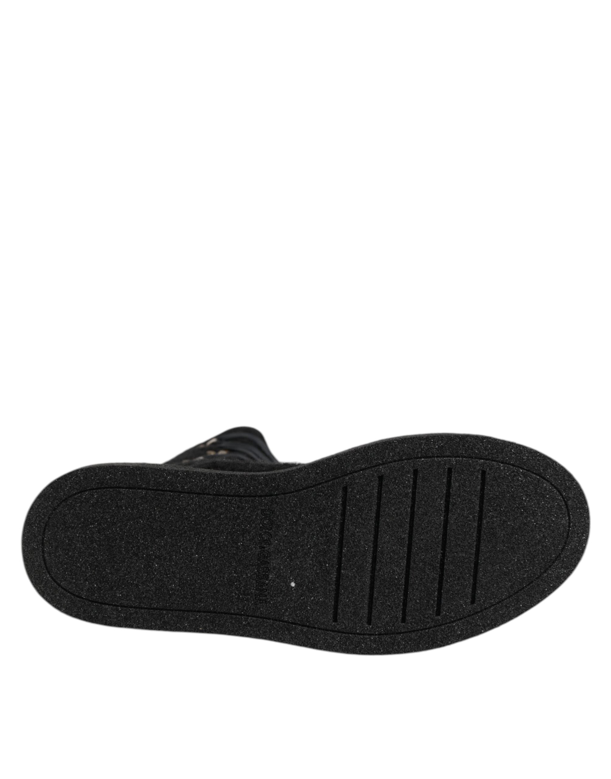 Мъжки ботуши Men’s boots wit Alpaca wool DOLCE & GABBANA A20142 AW945 8B956 Black outsole view