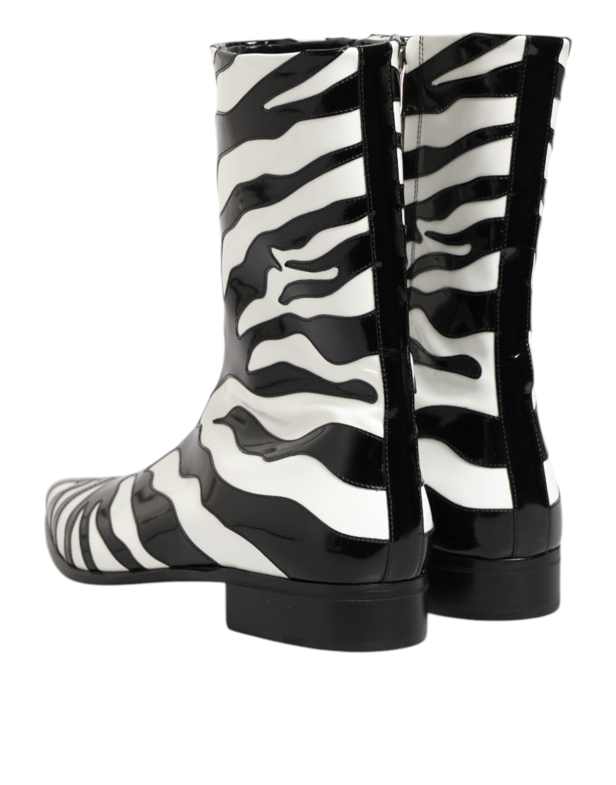 Мъжки ботуши Men’s boots DOLCE & GABBANA Achille A60510 AC128 89690 Zebra heels view