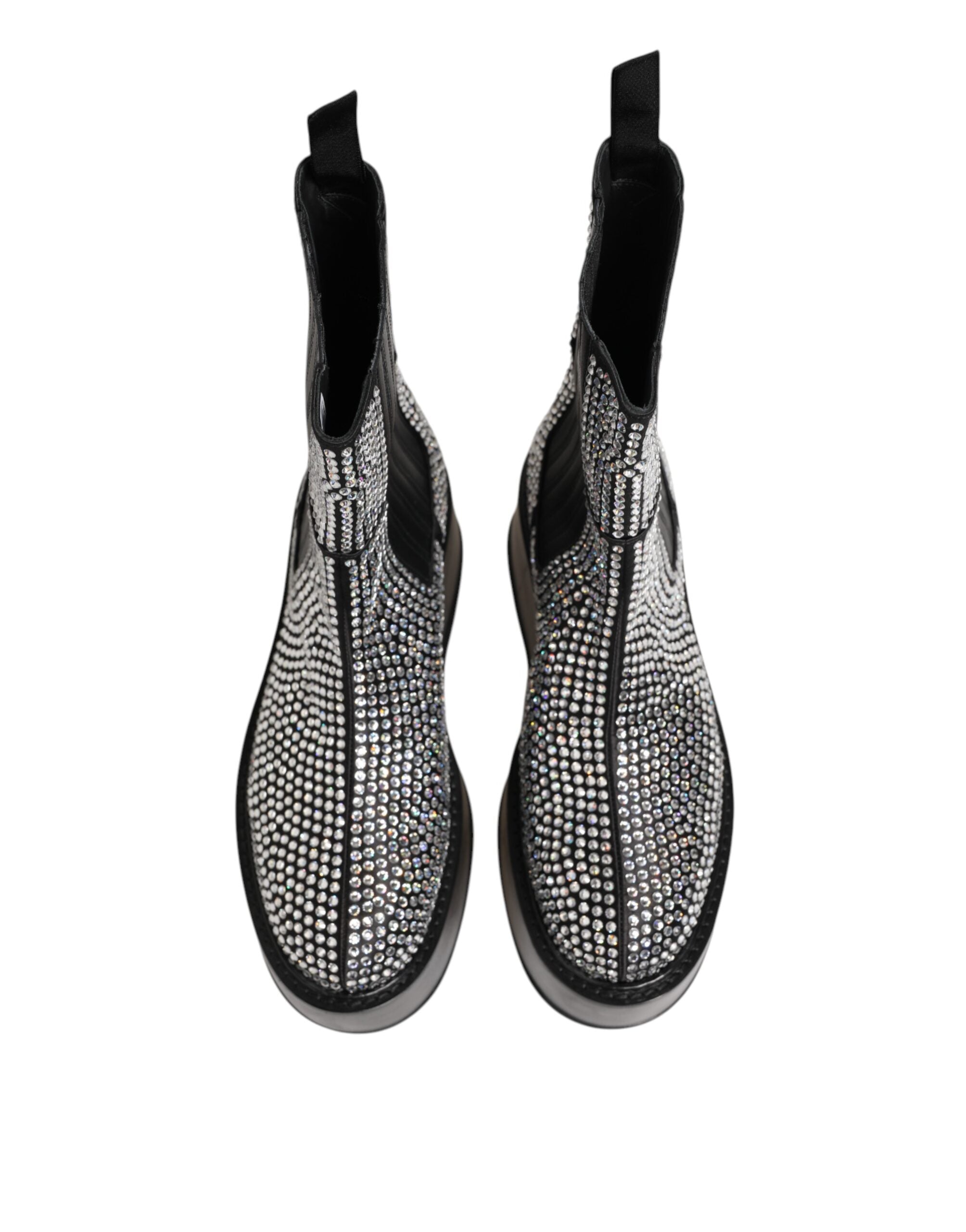 Мъжки ботуши Men’s boots with crystals DOLCE & GABBANA Bernini A60513 AD973 8S488 top view
