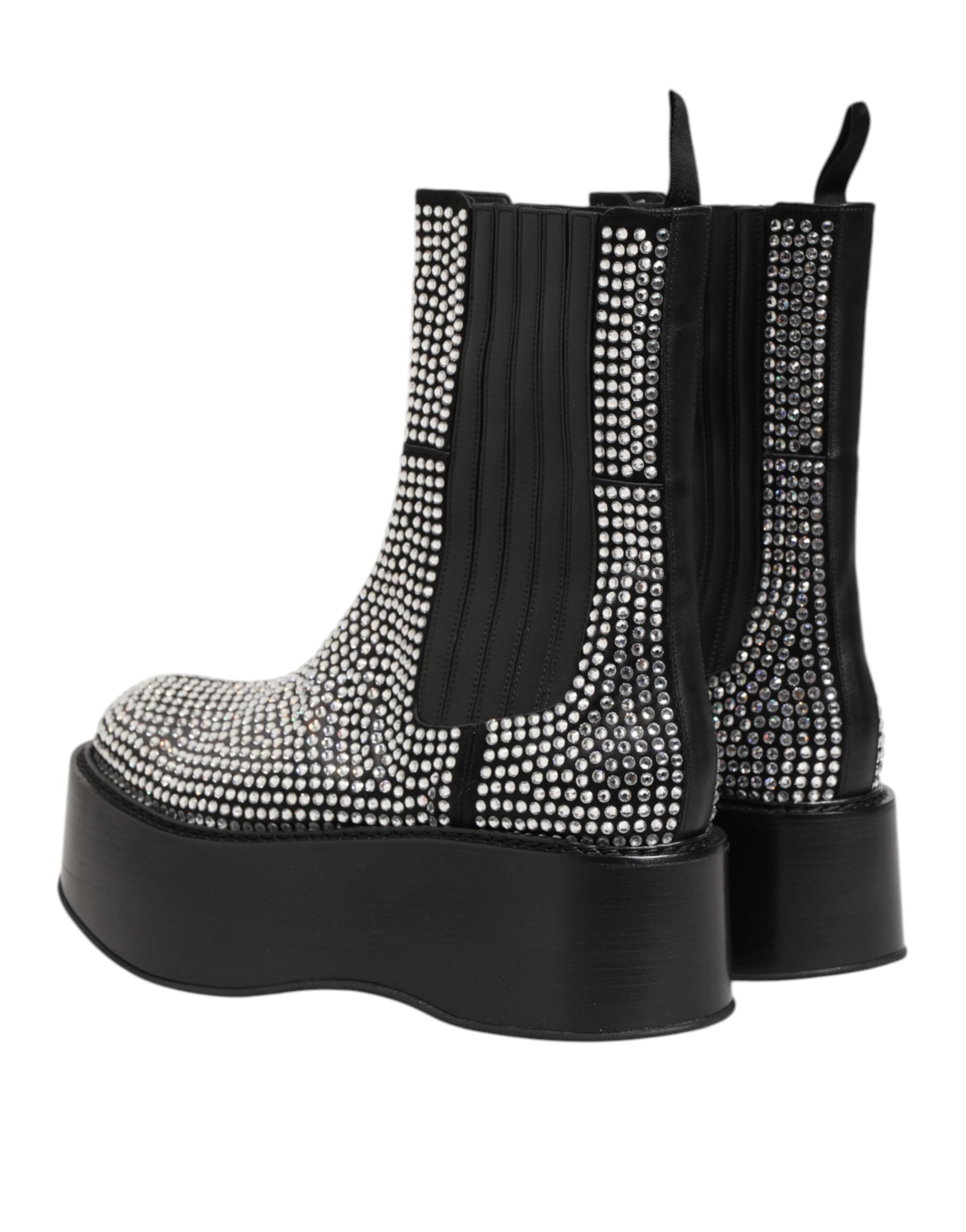Мъжки ботуши Men’s boots with crystals DOLCE & GABBANA Bernini A60513 AD973 8S488 heels view