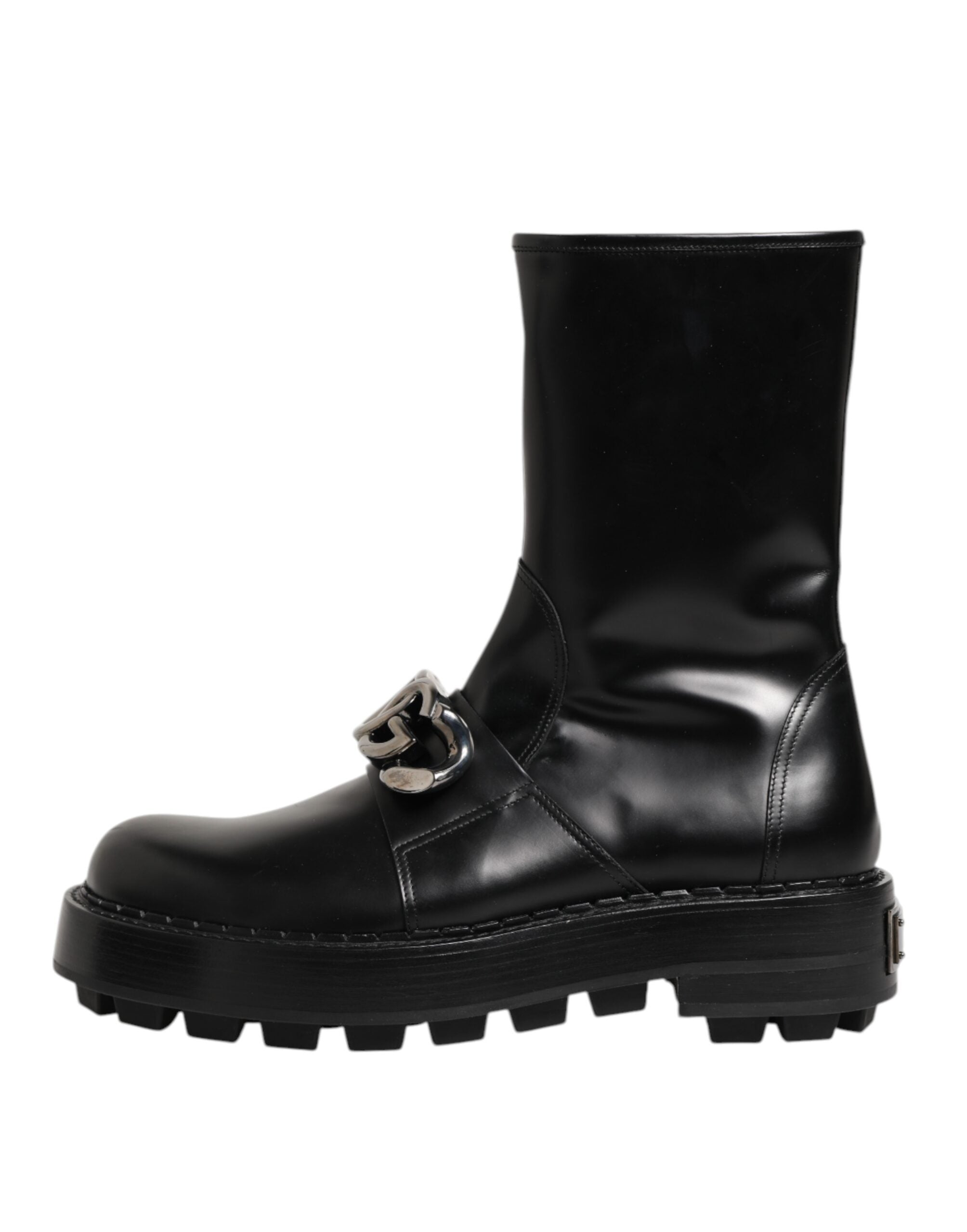 Мъжки ботуши Men’s biker boots DOLCE & GABBANA A70055 AB640 80999 Black lateral view