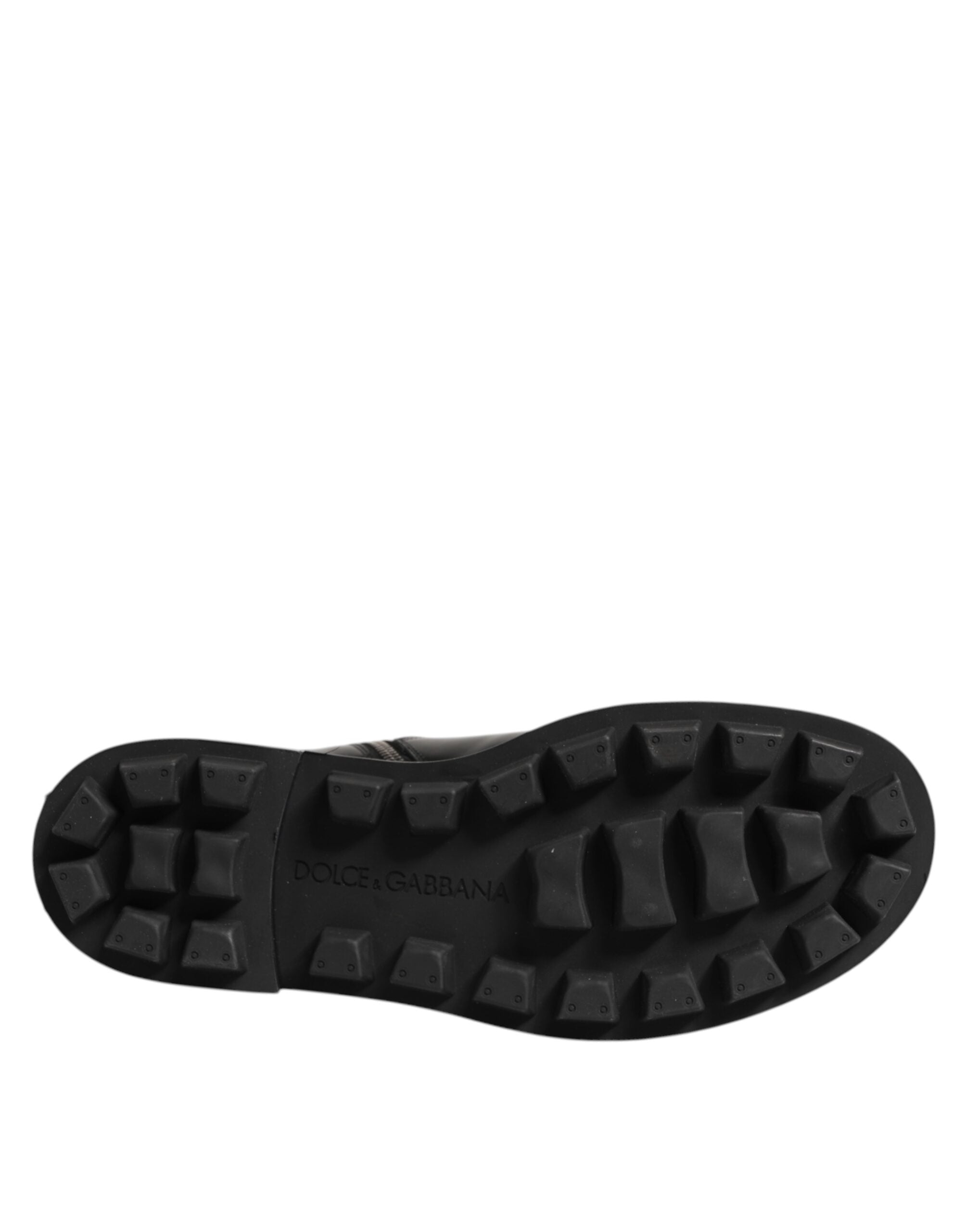 Мъжки ботуши Men’s biker boots DOLCE & GABBANA A70055 AB640 80999 Black outsole view