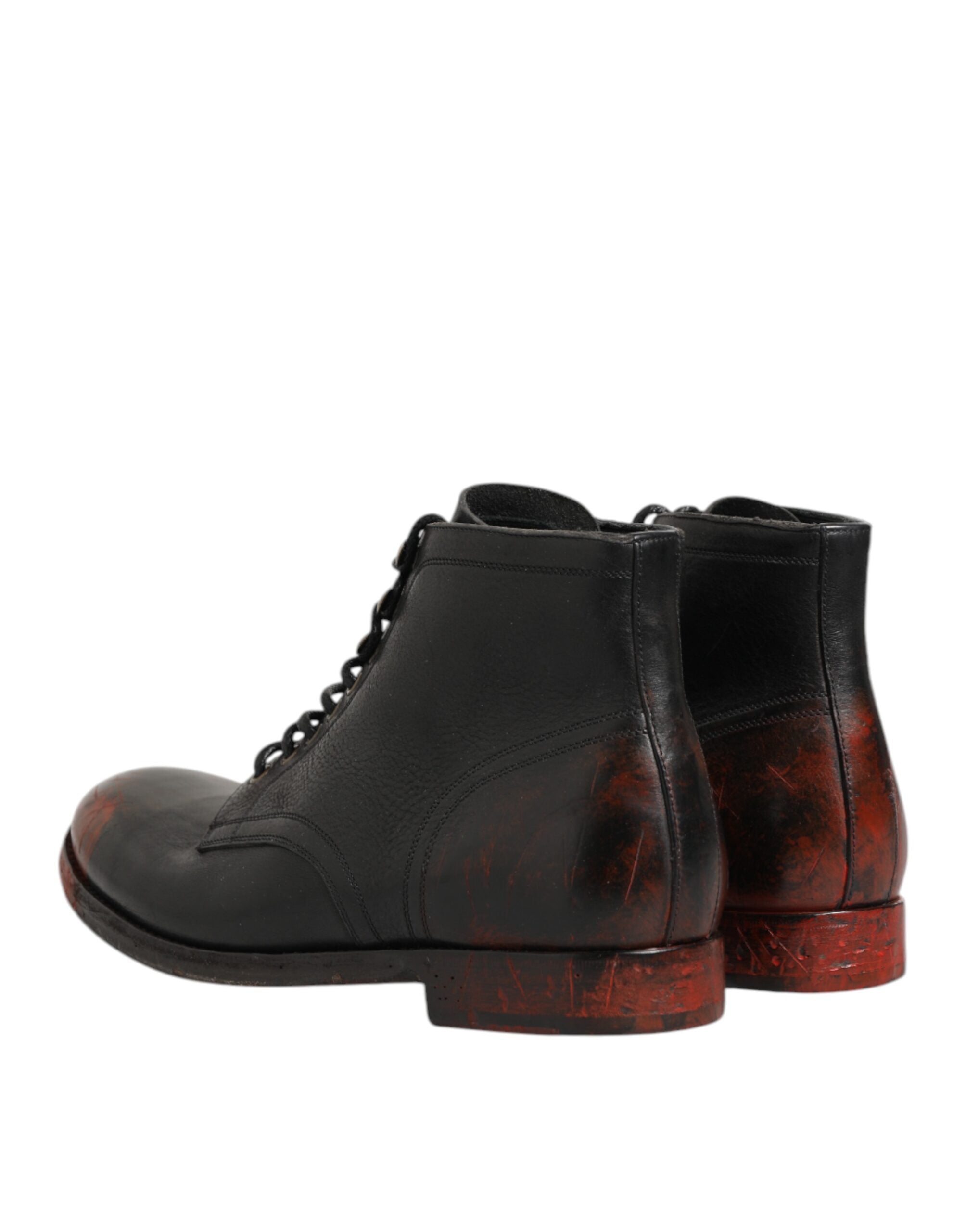 Мъжки боти Men’s ankle boots DOLCE & GABBANA CA5849 A1816 89650 Black/Red heels view
