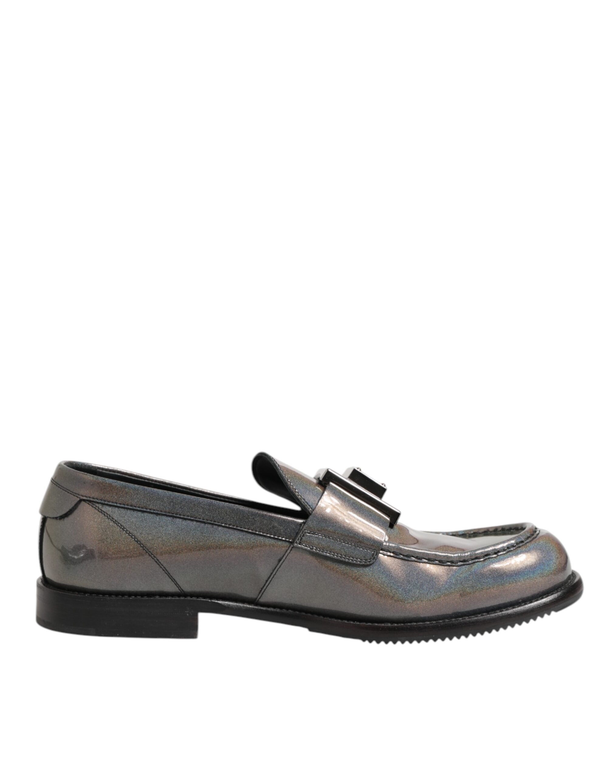 Мъжки обувки с метална плочка Dolce & Gabbana Metallic Logo Men Formal Shoes medial view