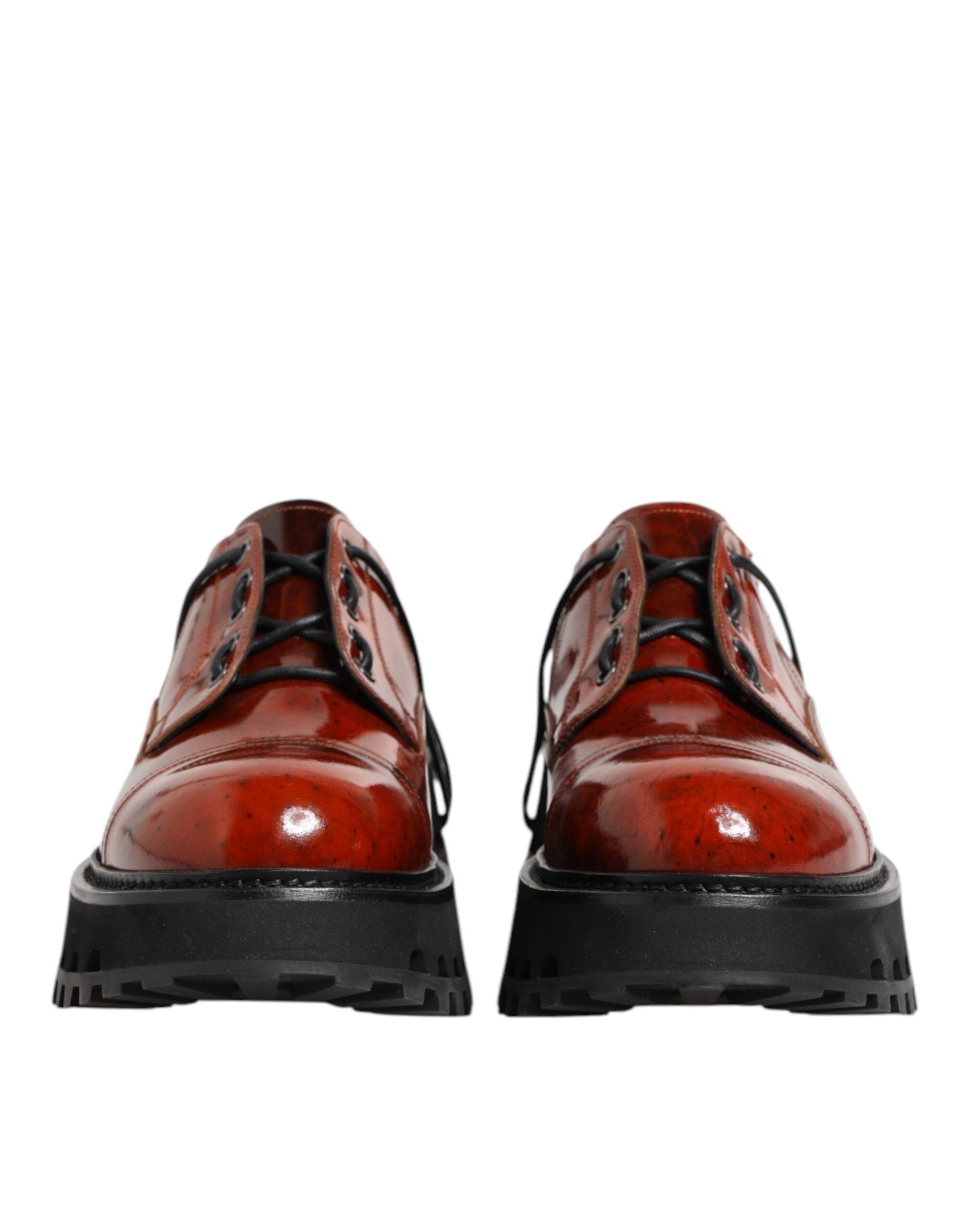 Мъжки обувки Men’s luxury derby shoes DOLCE & GABBANA Red-Brown