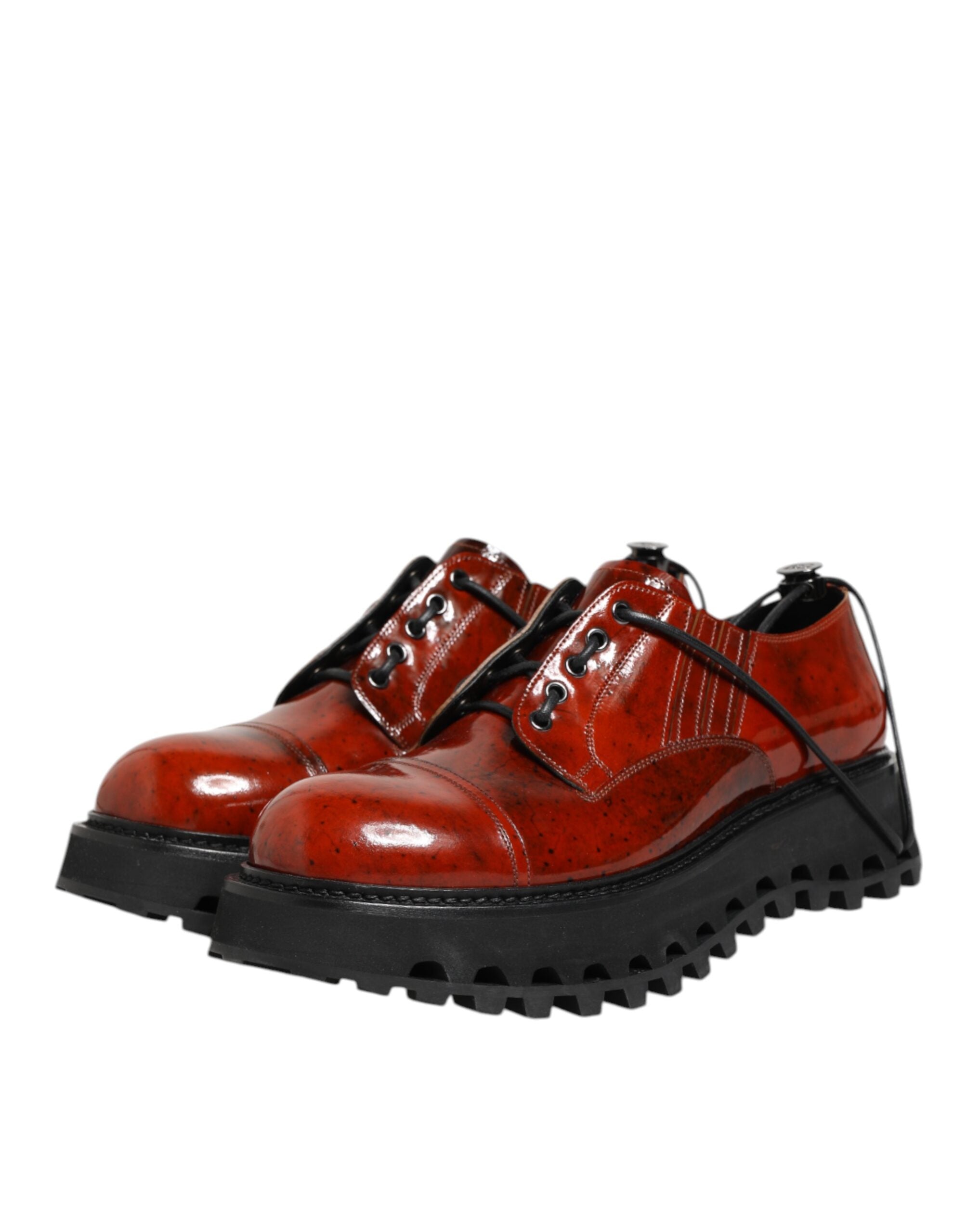 Мъжки обувки Men’s luxury derby shoes DOLCE & GABBANA Red-Brown