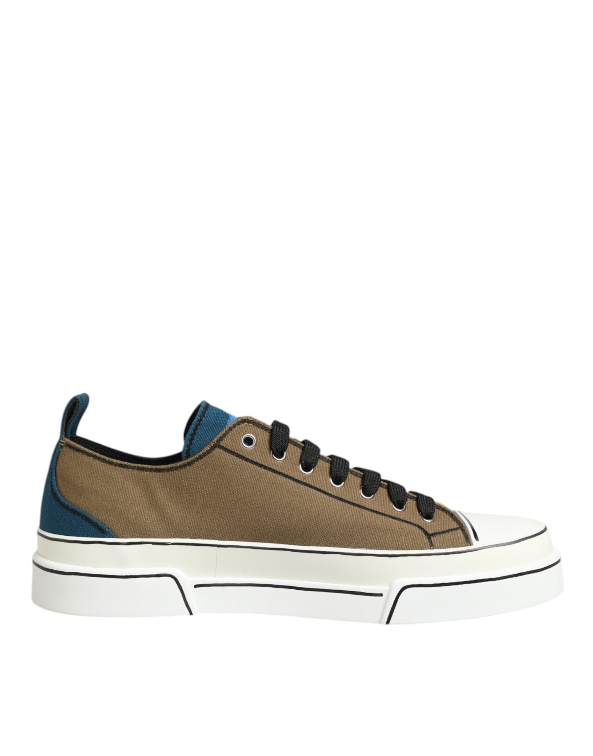 Мъжки кецове Men’s sneakers DOLCE & GABBANA CS1888 AO784 8Z009 White and Olive medial view