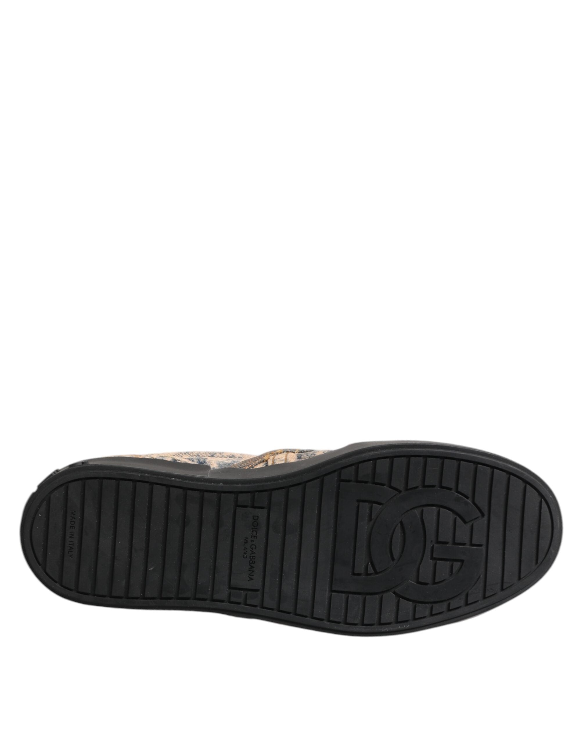 Мъжки кецове Men’s slip on sneakers DOLCE & GABBANA CS1900 AK346 89651 Beige/Nero outsole view