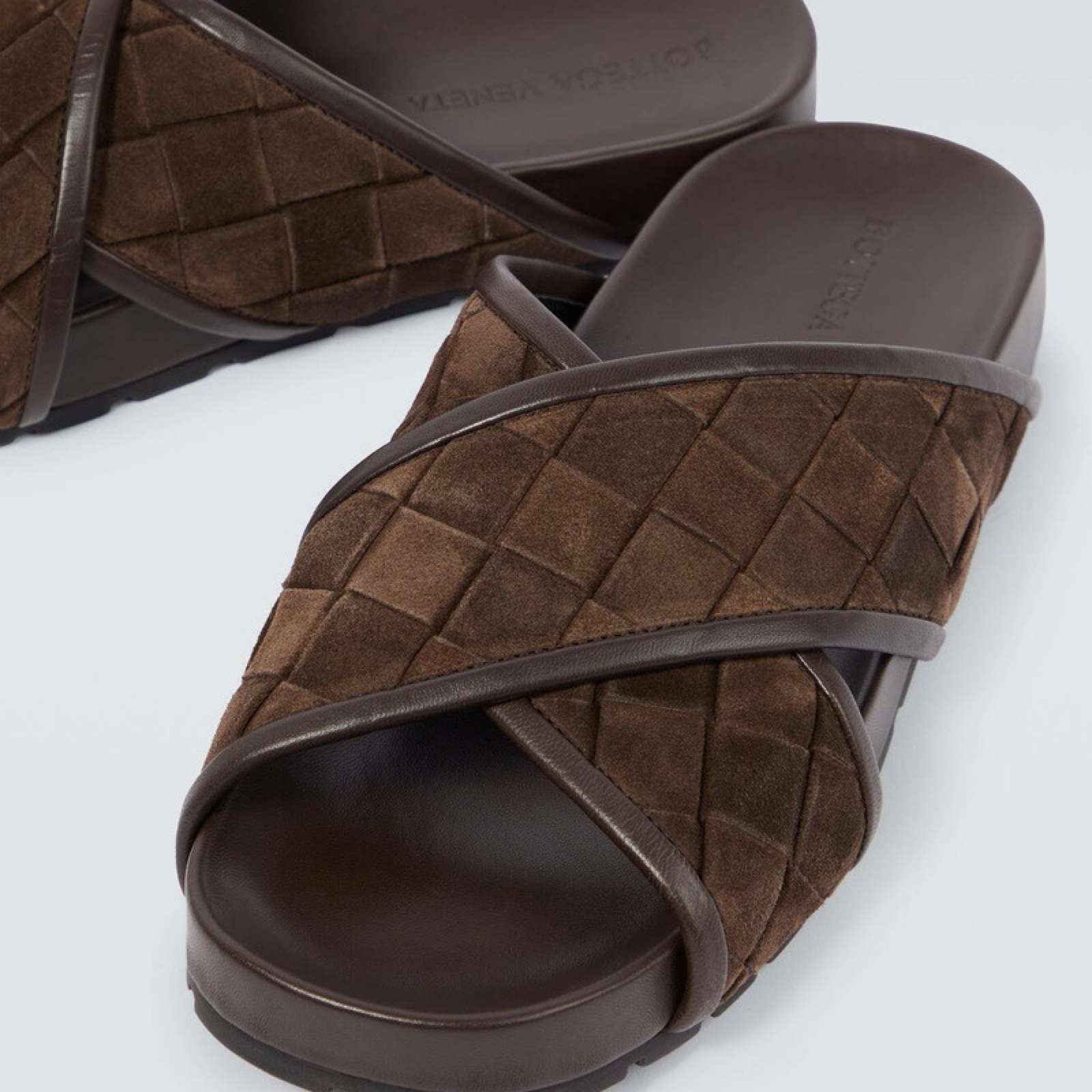 Bottega Veneta Tarik Criss Cross Sandal Close-Up