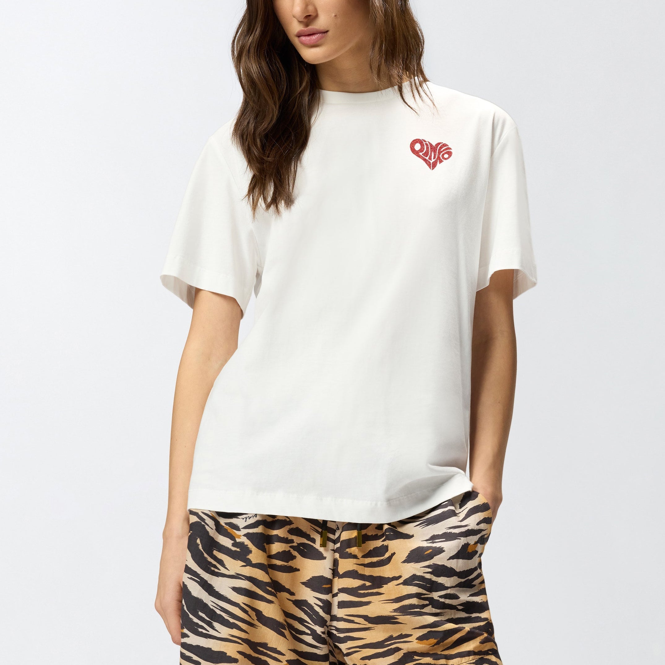 Дамска тениска Women’s cotton t-shirt PINKO
105526 A33I ZR2 White