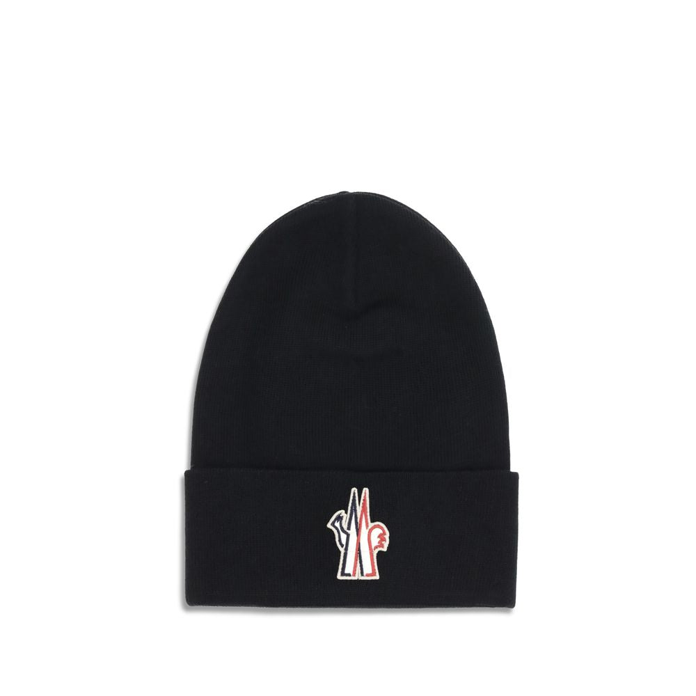 Moncler Grenoble Wool Beanie Hat Front View