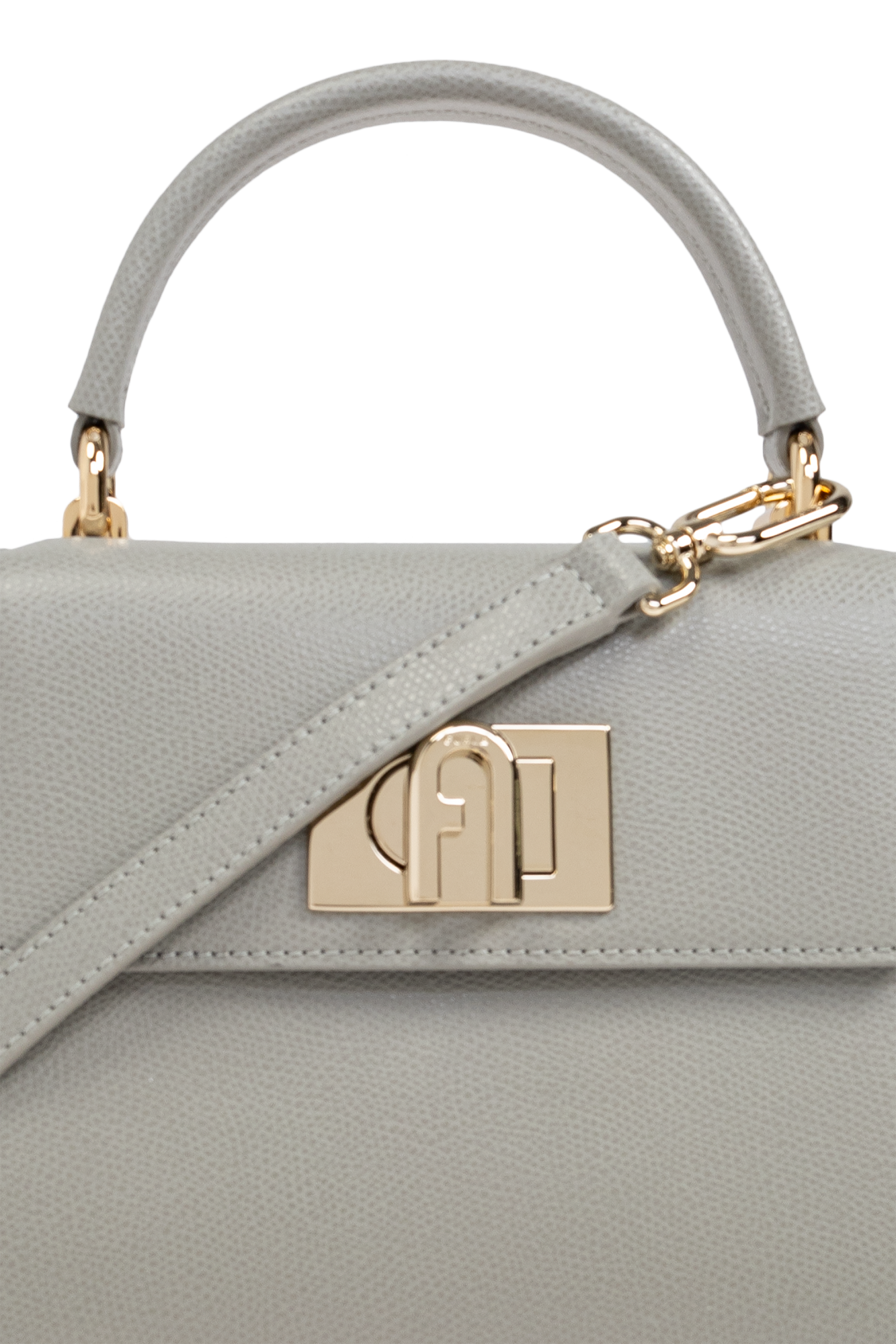 Дамска чанта от естествена кожа в сиво Furla 1927 Mini WB00109 ARE000-CENERE 