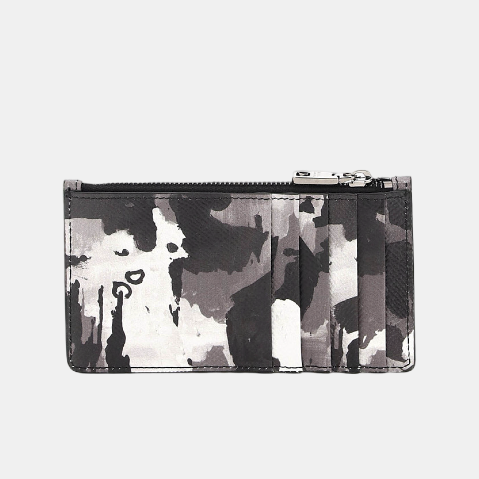 Dolce & Gabbana Camouflage Logo Plaque Coin Purse Wallet BP2527 AZ657