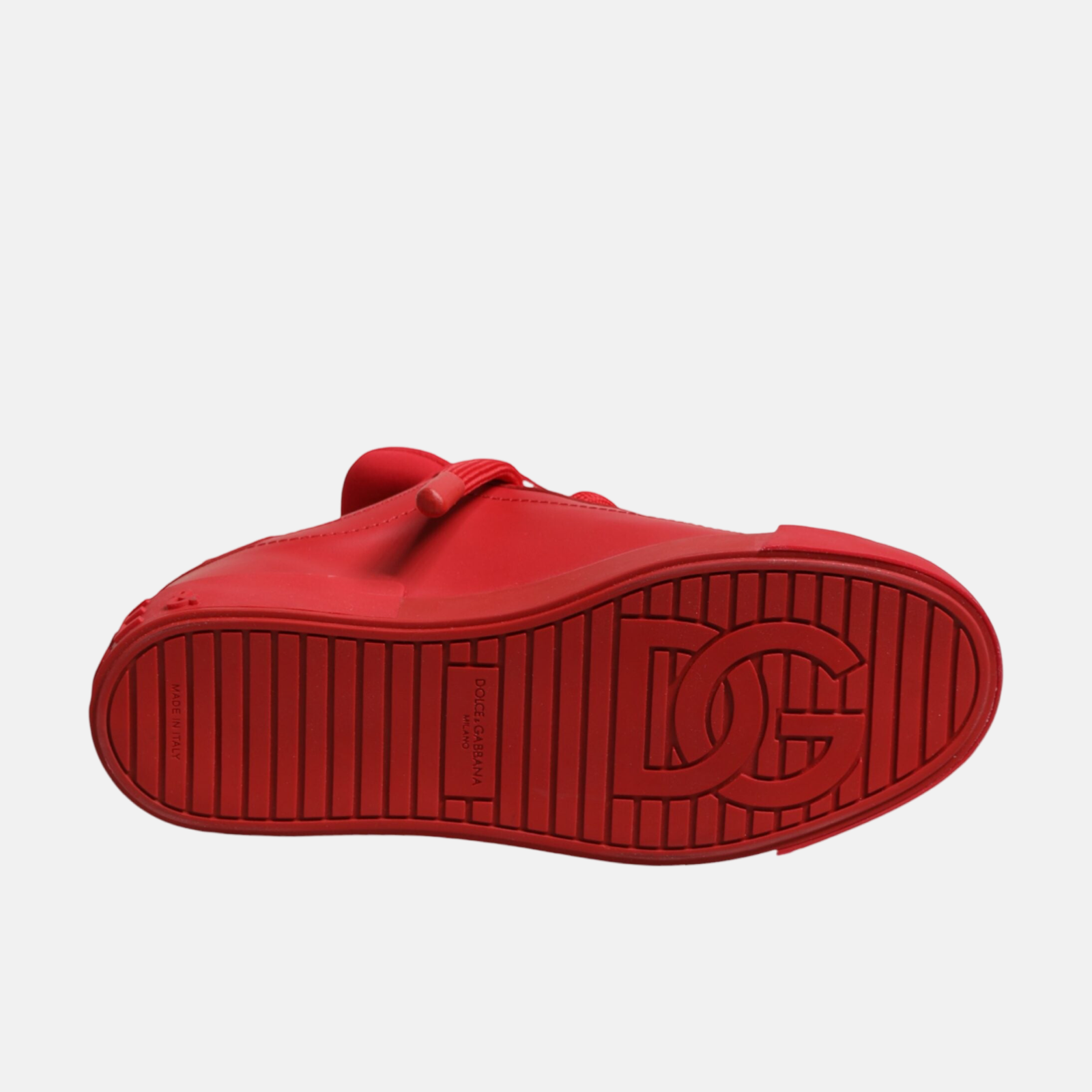 Dolce & Gabbana Red Portofino Men Sneakers Insole View