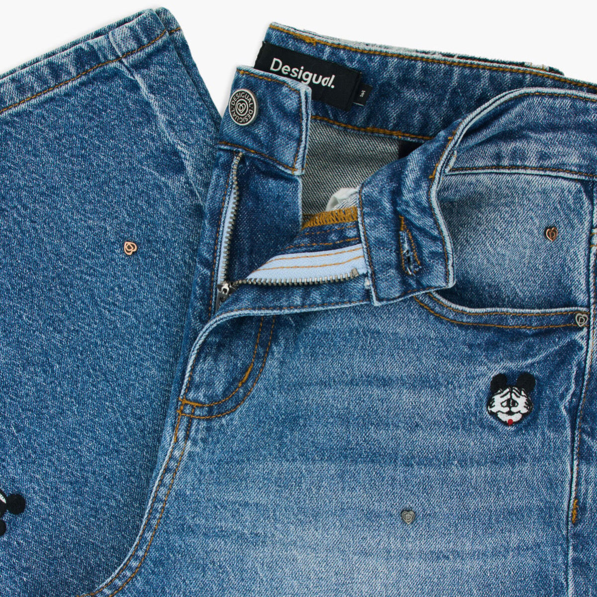 Дамски дънки Desigual women’s jeans 26WWDD09 5007 Close-up 