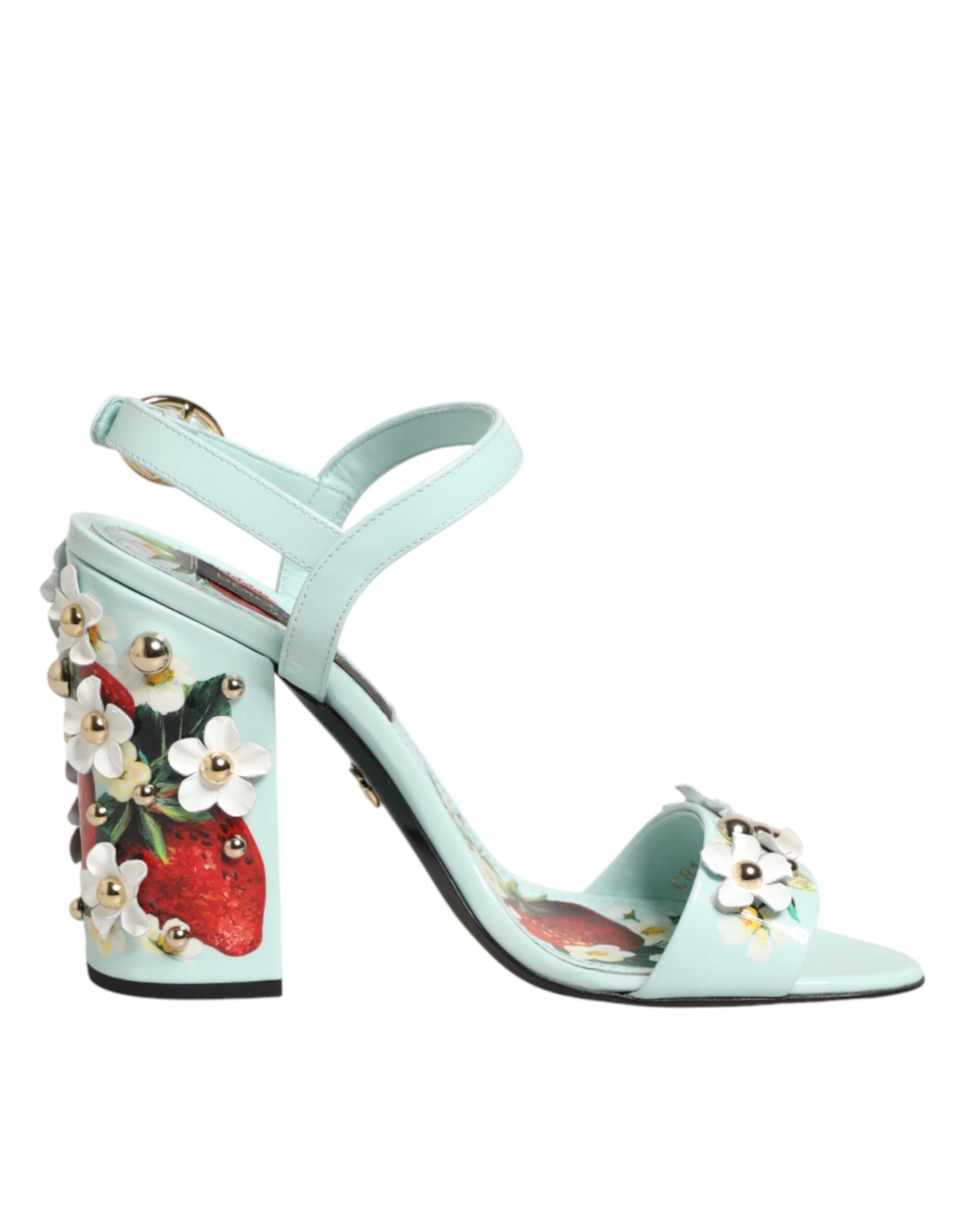 Дамски сандали Women’s sandals DOLCE & GABBANA CR1447 B9P38 HCS45 Fragole FDO. Azzurro medial view